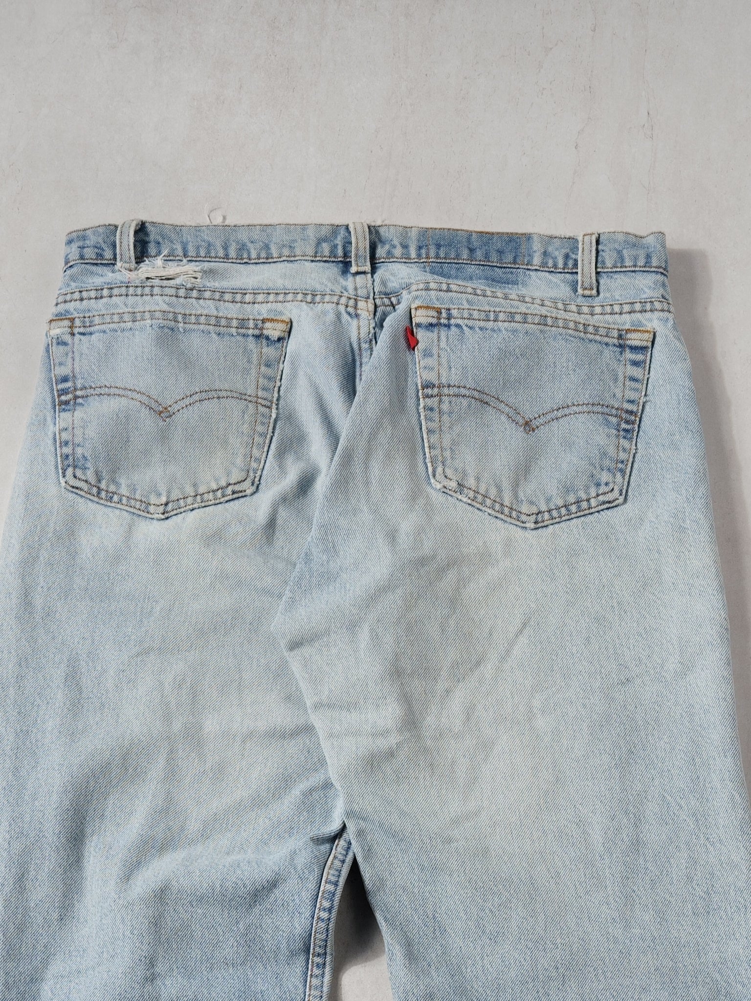 Vintage 90s Light Blue Levi's Straight Denim Jeans (34x30)