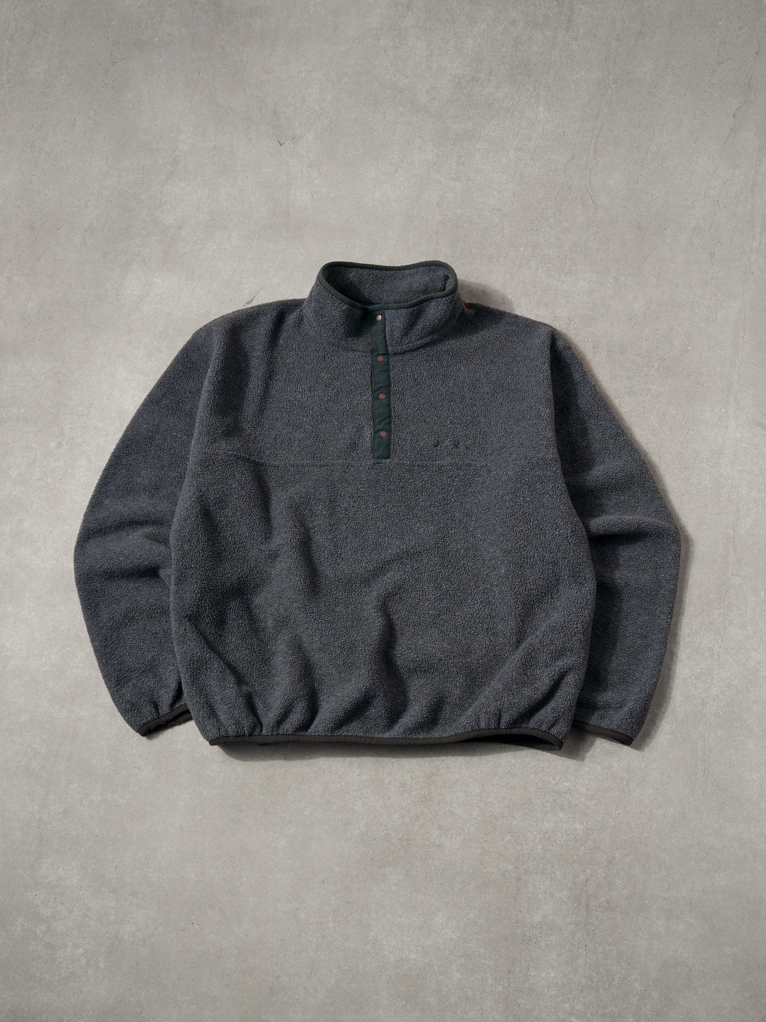 Vintage 90s Grey LL Bean Fleece ZipUp Jacket (XL)