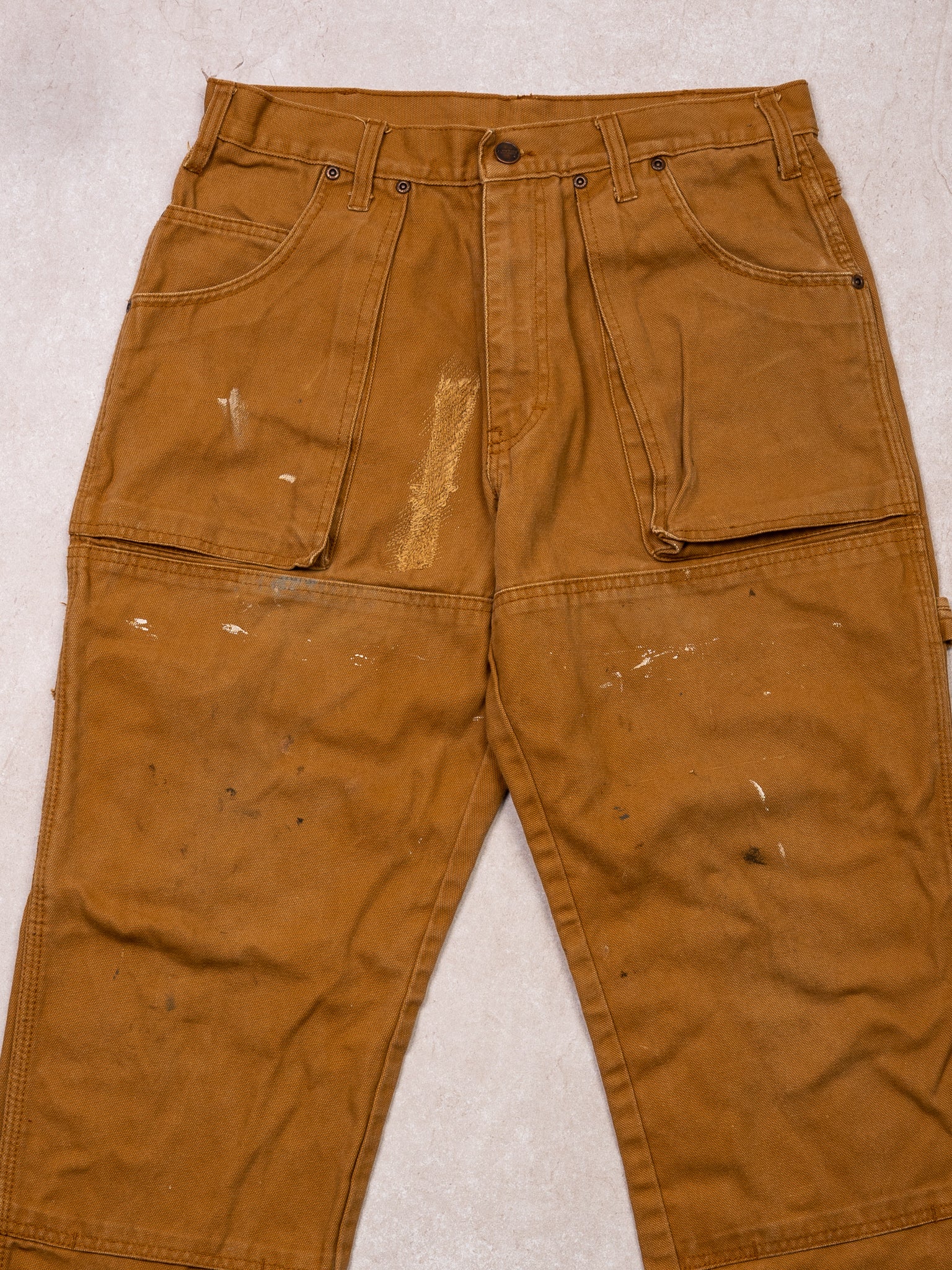 Vintage Rugged Camel Dickies Double Knee Cargo Pants (30 x 32)