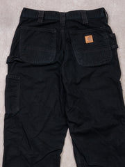 Vintage Black Carhartt Original Fit Cargo Pants (30 x 32)