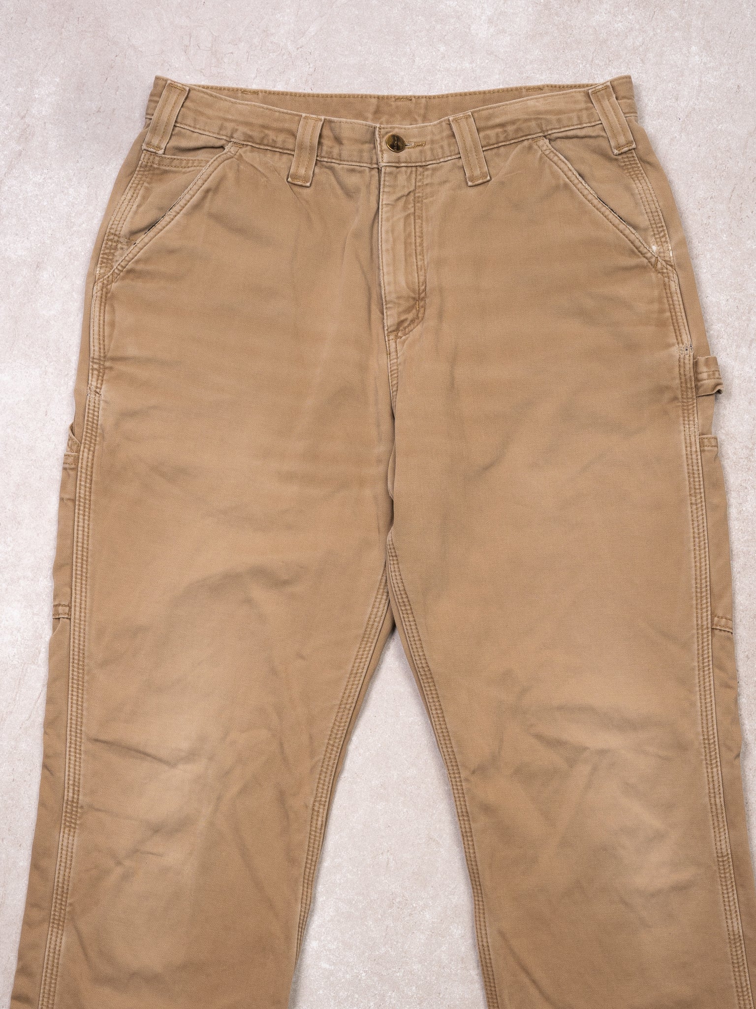 Vintage Beige Carhartt Relax Fit Cargo Pants (32 x 30)
