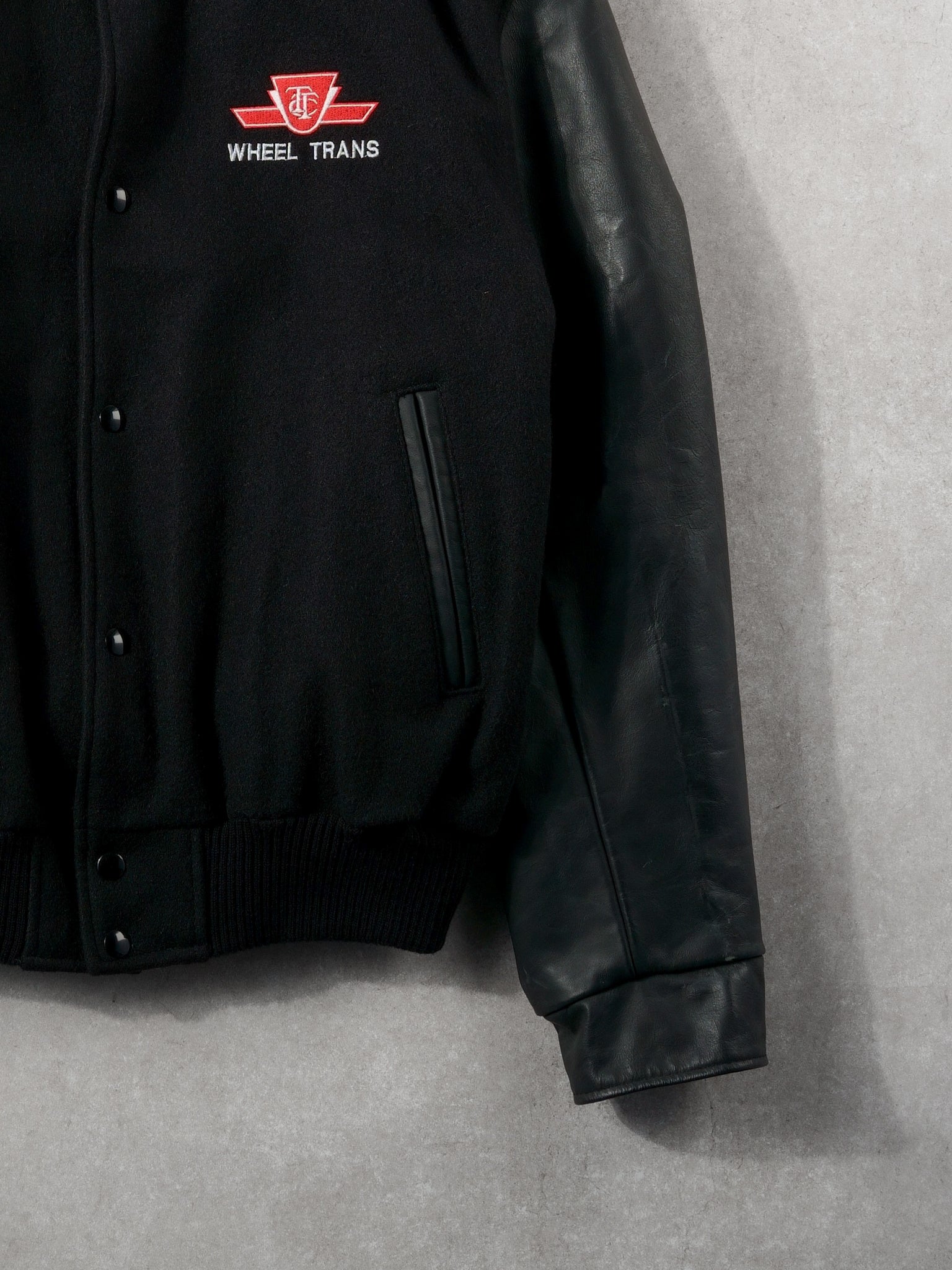 Ttc Operator Jacket Black TTC Wheel Trans Ride The Rocket Bomber Jacket (L) – Rebalance Vintage