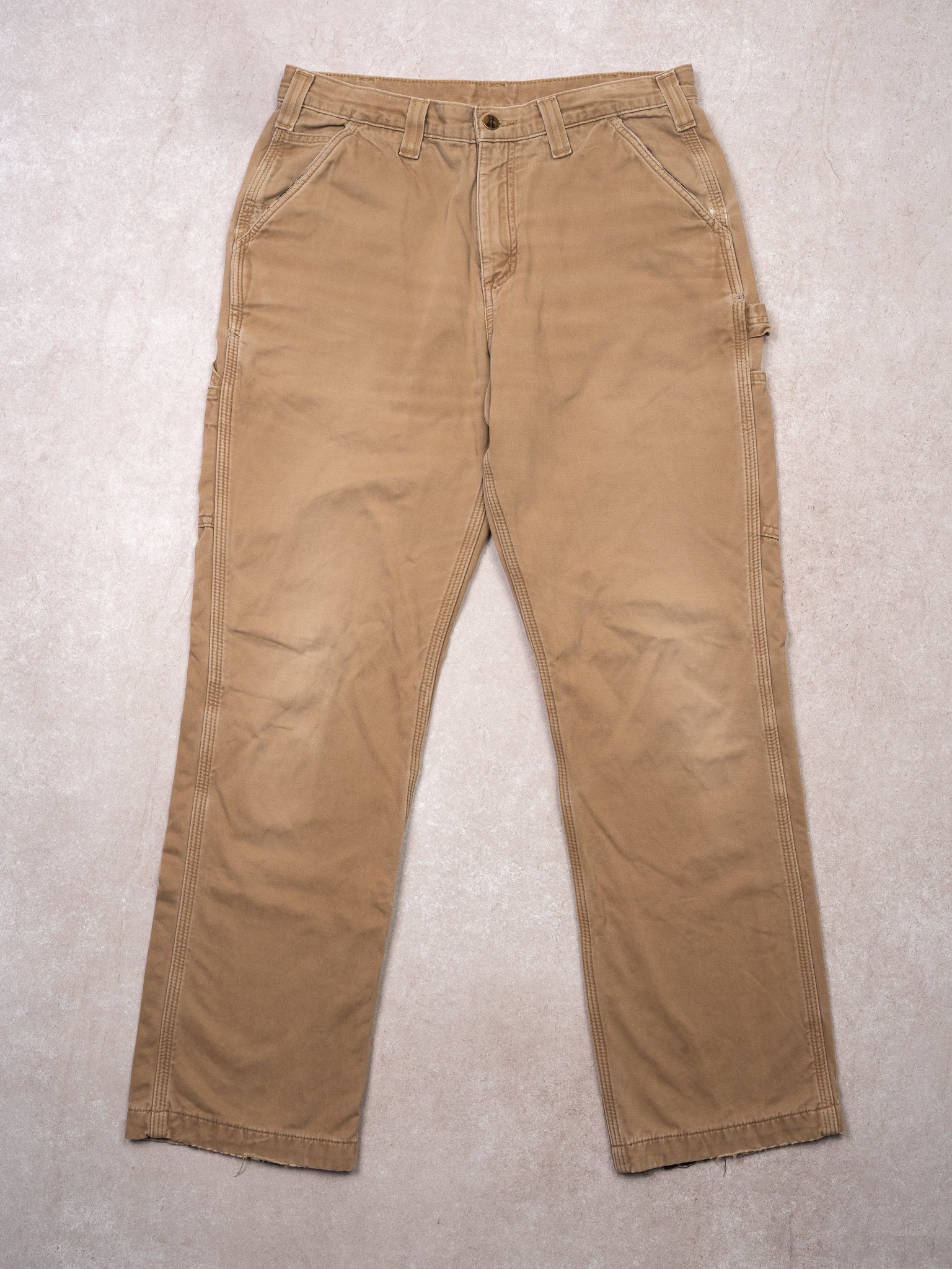 Vintage Beige Carhartt Relax Fit Cargo Pants (32 x 30)