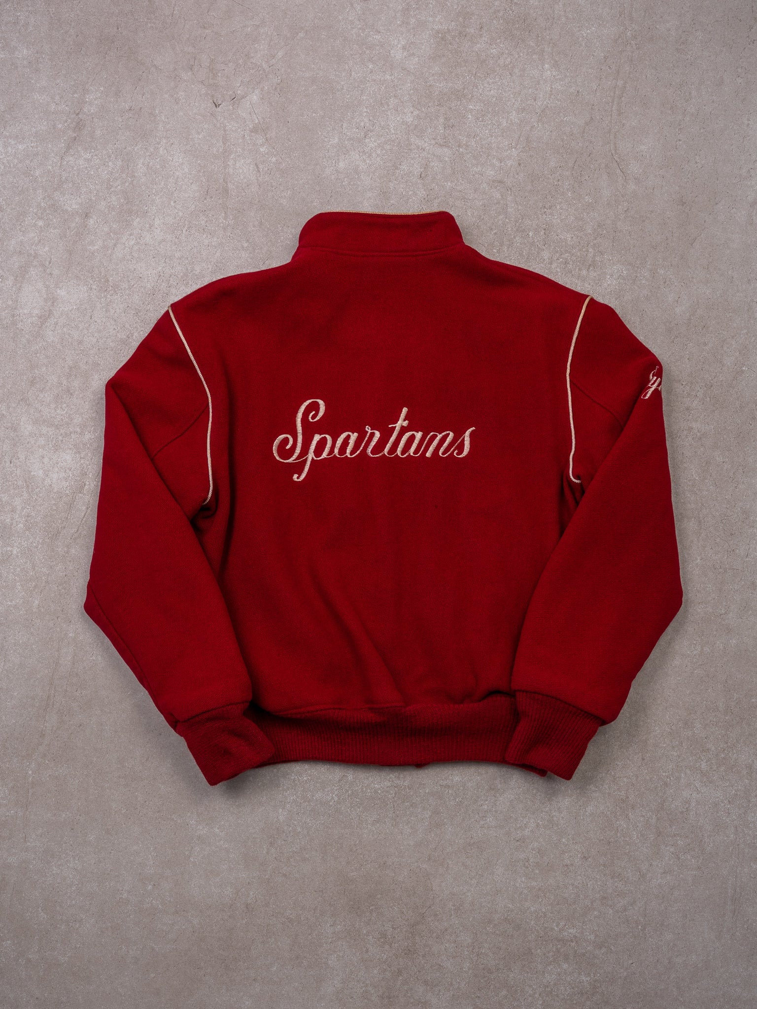 Vintage 70s Red Spartans Button Jacket (S)