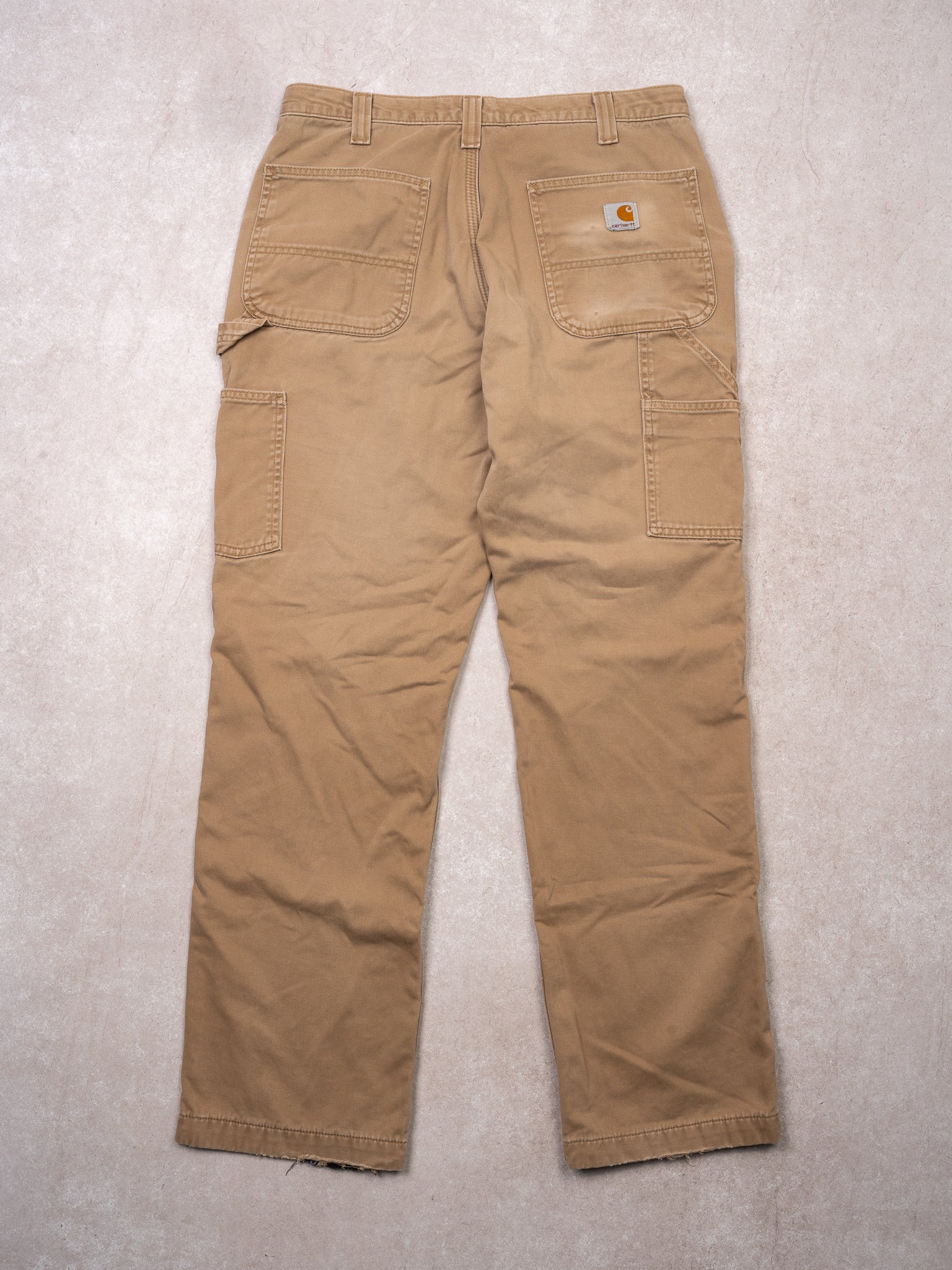 Vintage Beige Carhartt Relax Fit Cargo Pants (32 x 30)