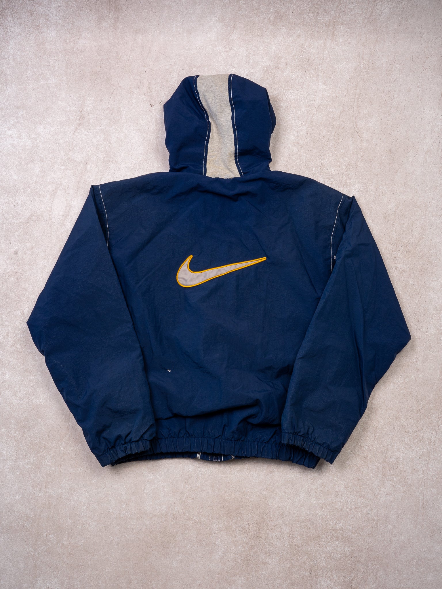 Vintage 1990s Navy + Grey Insulated Windbreaker Jacket (M)