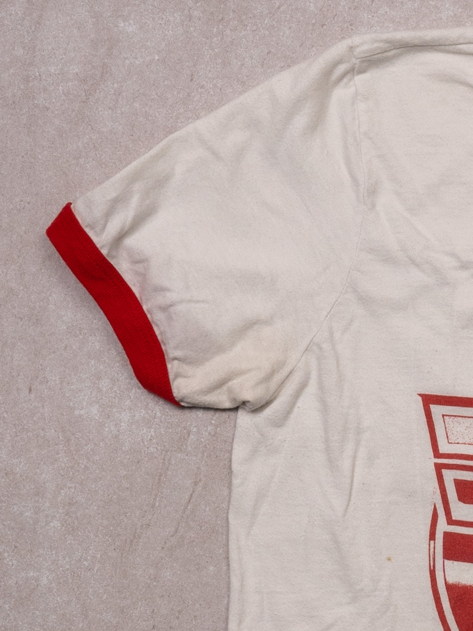 Vintage 00s White + Red Weezer Ringer Tee (S)
