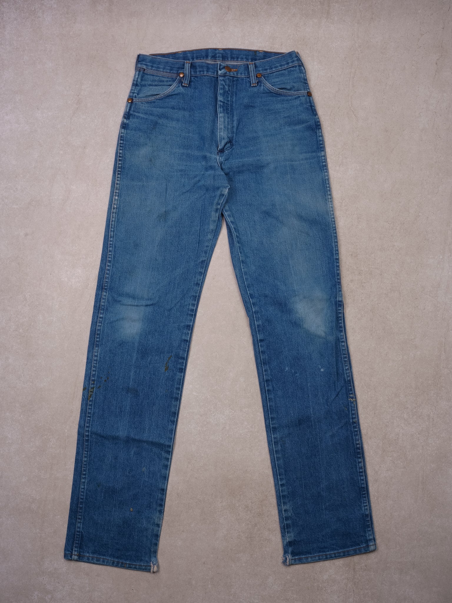 Vintage Blue Wrangler Classic Straight Leg Denim (30x35)