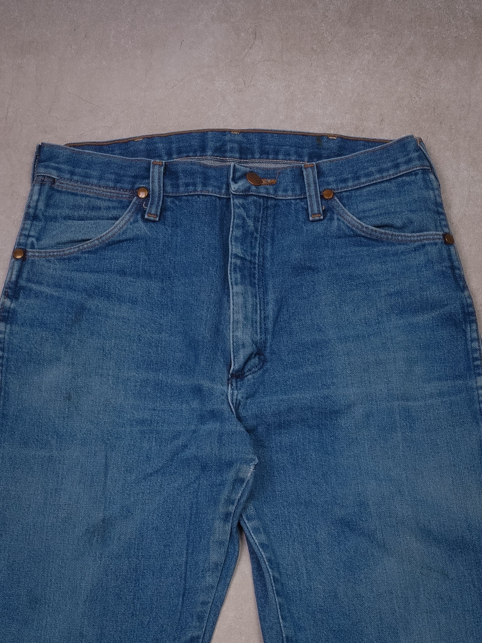 Vintage Blue Wrangler Classic Straight Leg Denim (30x35)
