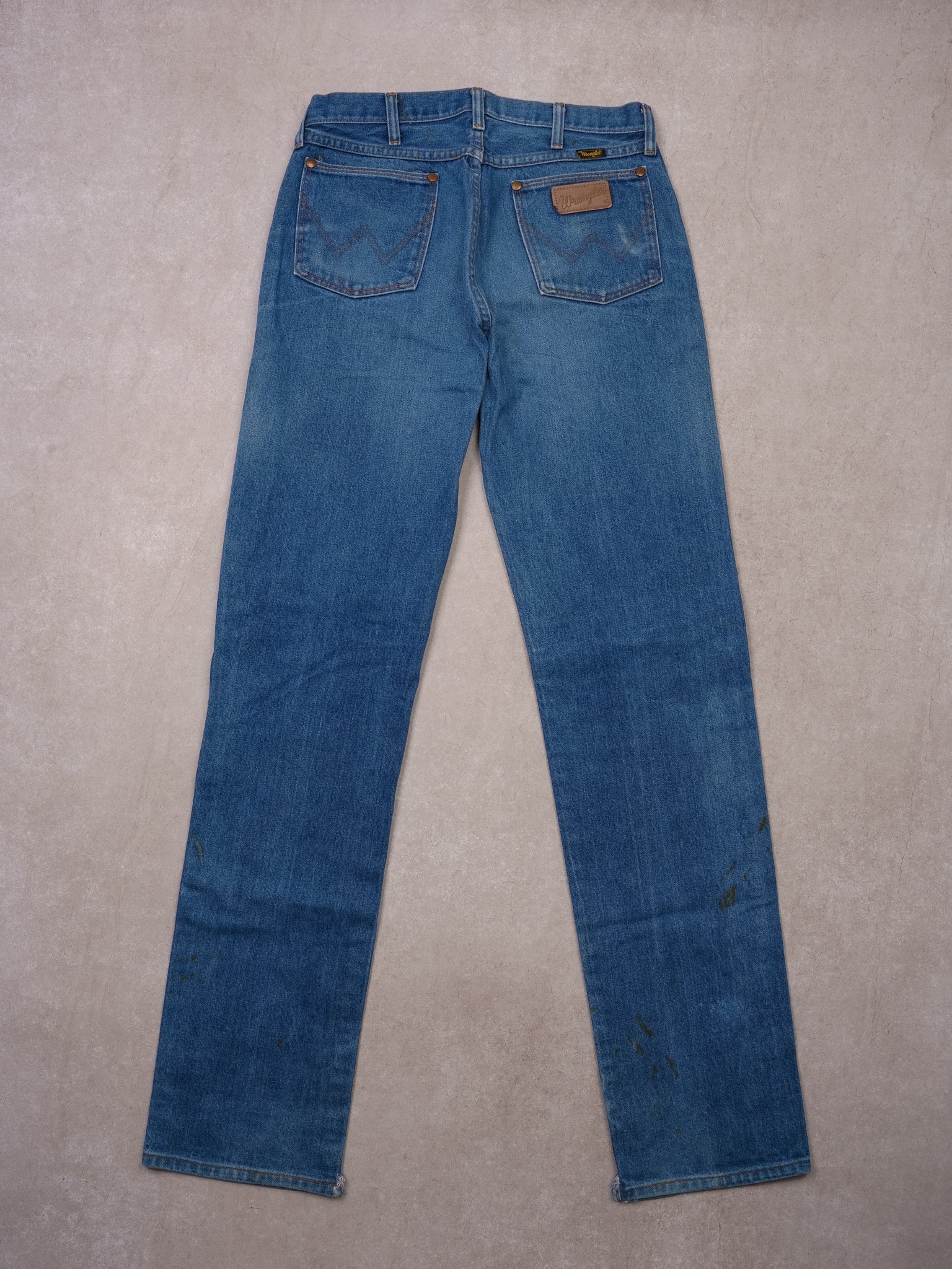 Vintage Blue Wrangler Classic Straight Leg Denim (30x35)