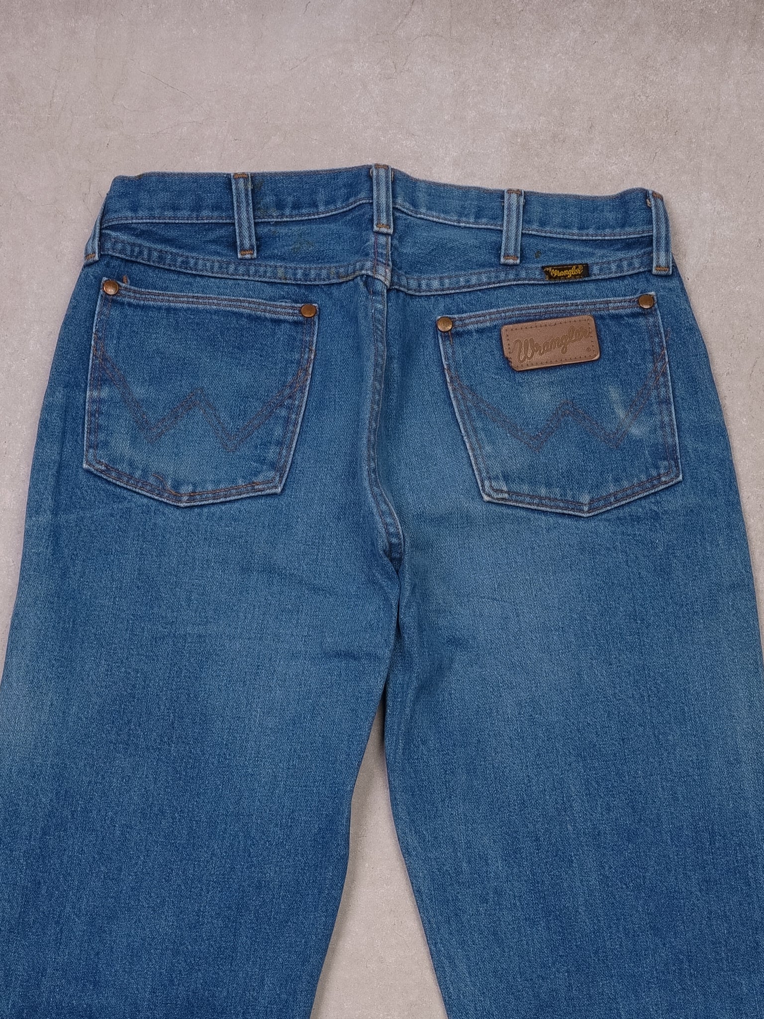 Vintage Blue Wrangler Classic Straight Leg Denim (30x35)