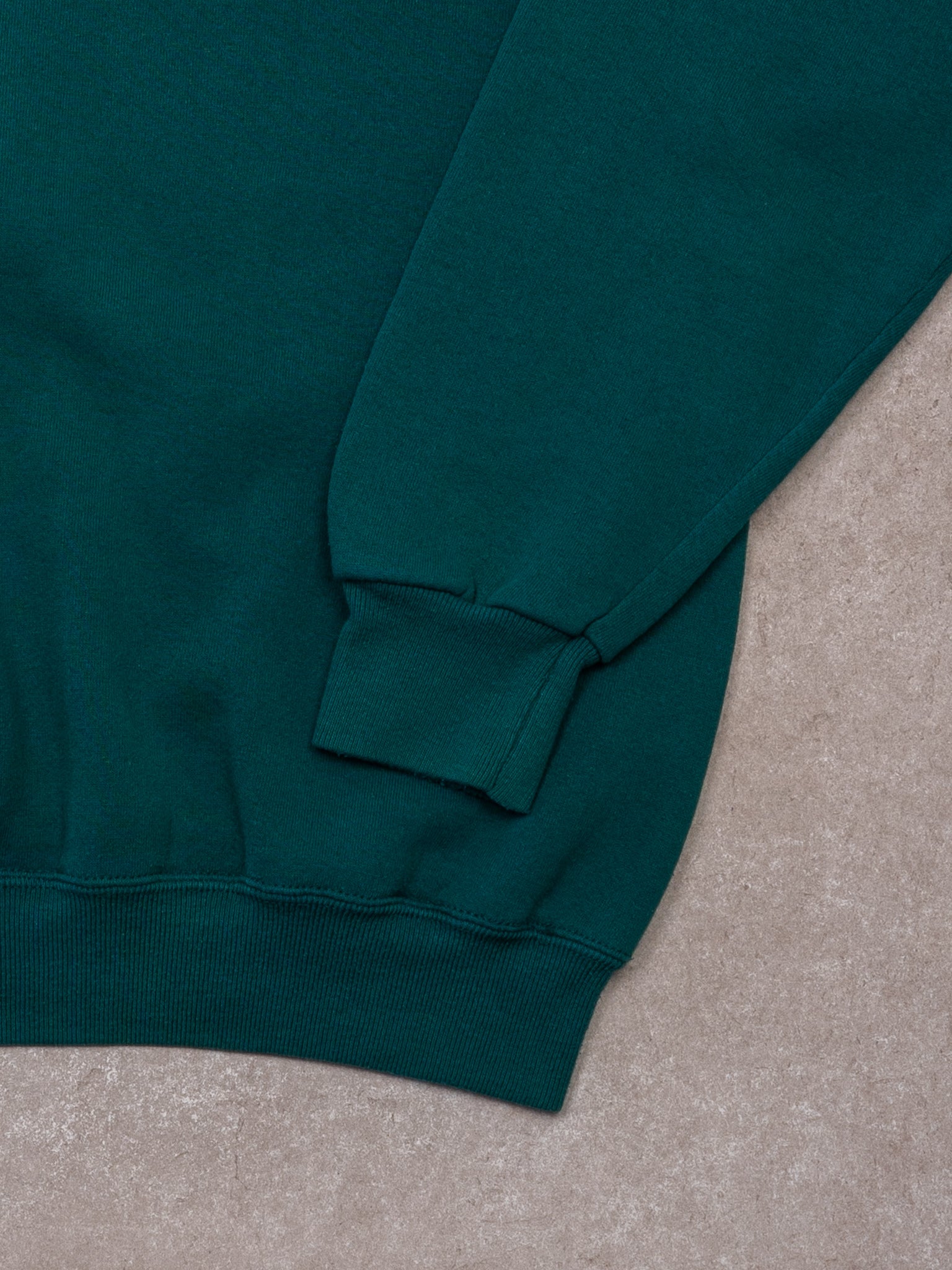 Vintage 90s Pine Green Lee Heavy Weight Blank Crewneck