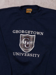 Vintage 90s Blue George Town University Crewneck (M)