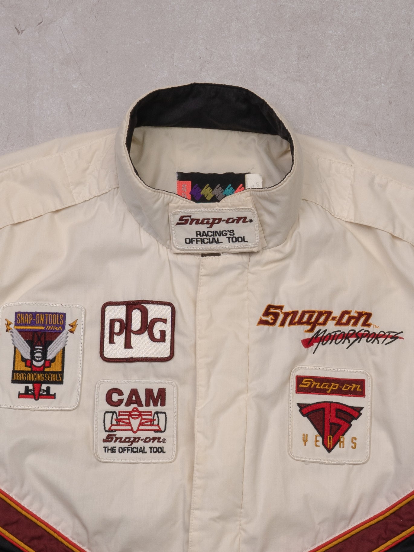 Vintage RARE 90s Authentic Snap-on 75 year Racing Jacket (L/XL)