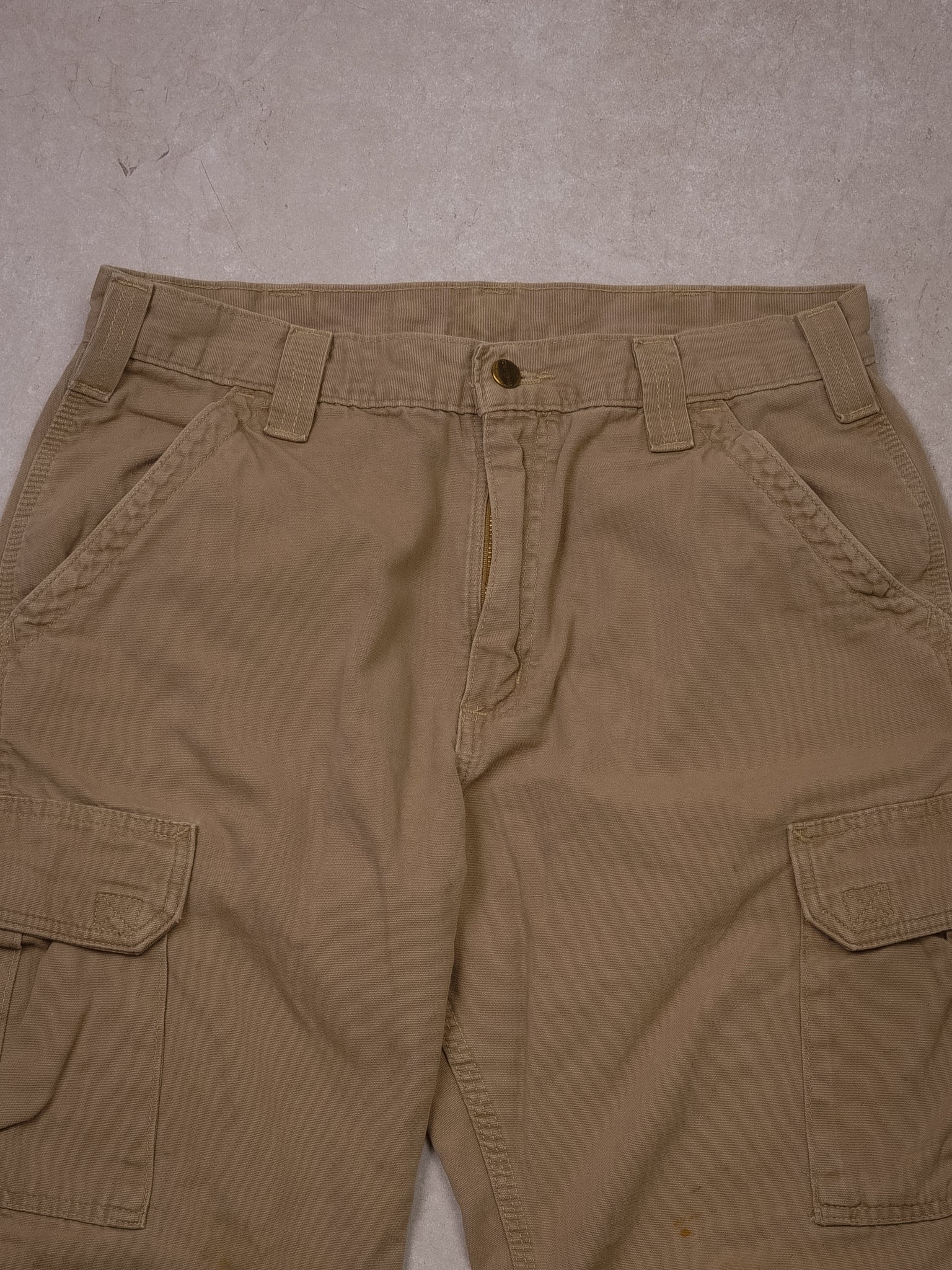 Vintage Dark Beige Carhartt Loose Fit-Cargo-Pants (32x28)