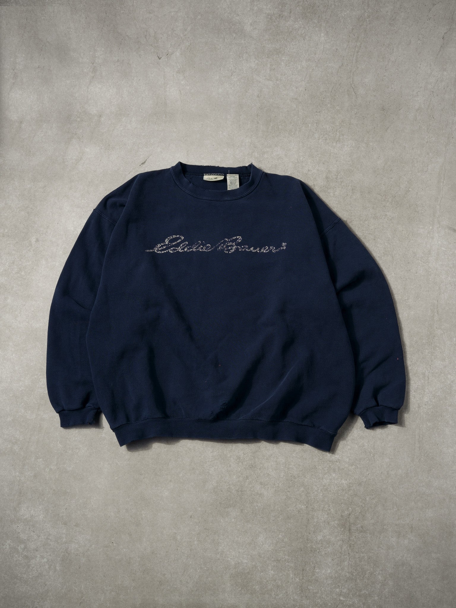 Vintage 90s Navy Blue Eddie Bauers Crewneck (XL)