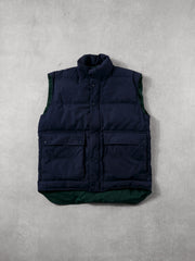 Vintage 90s Navy Blue Eddie Bauer Puffer Vest (L)