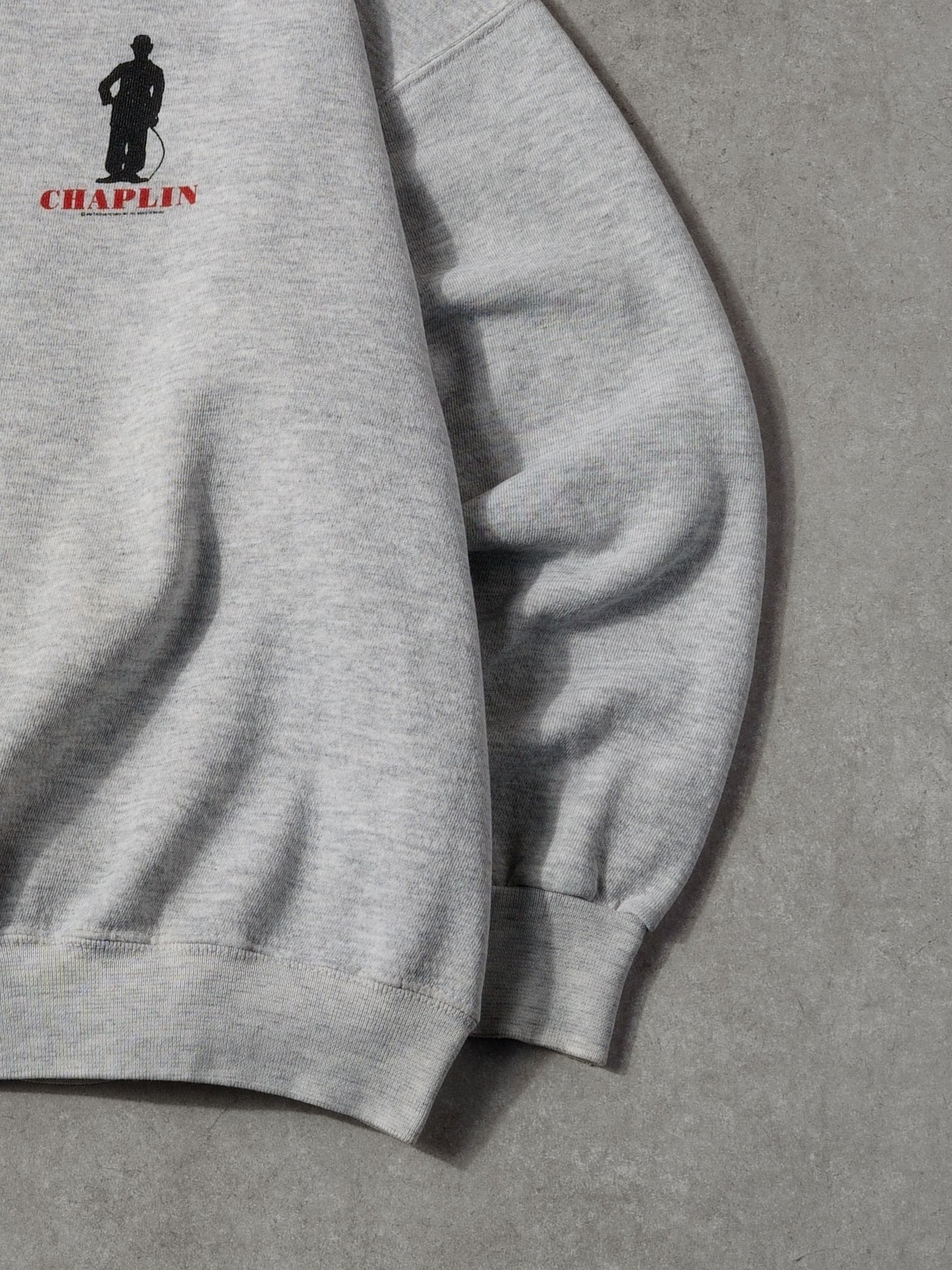 Vintage 90s Grey Chaplin Tultex Crewneck (L)