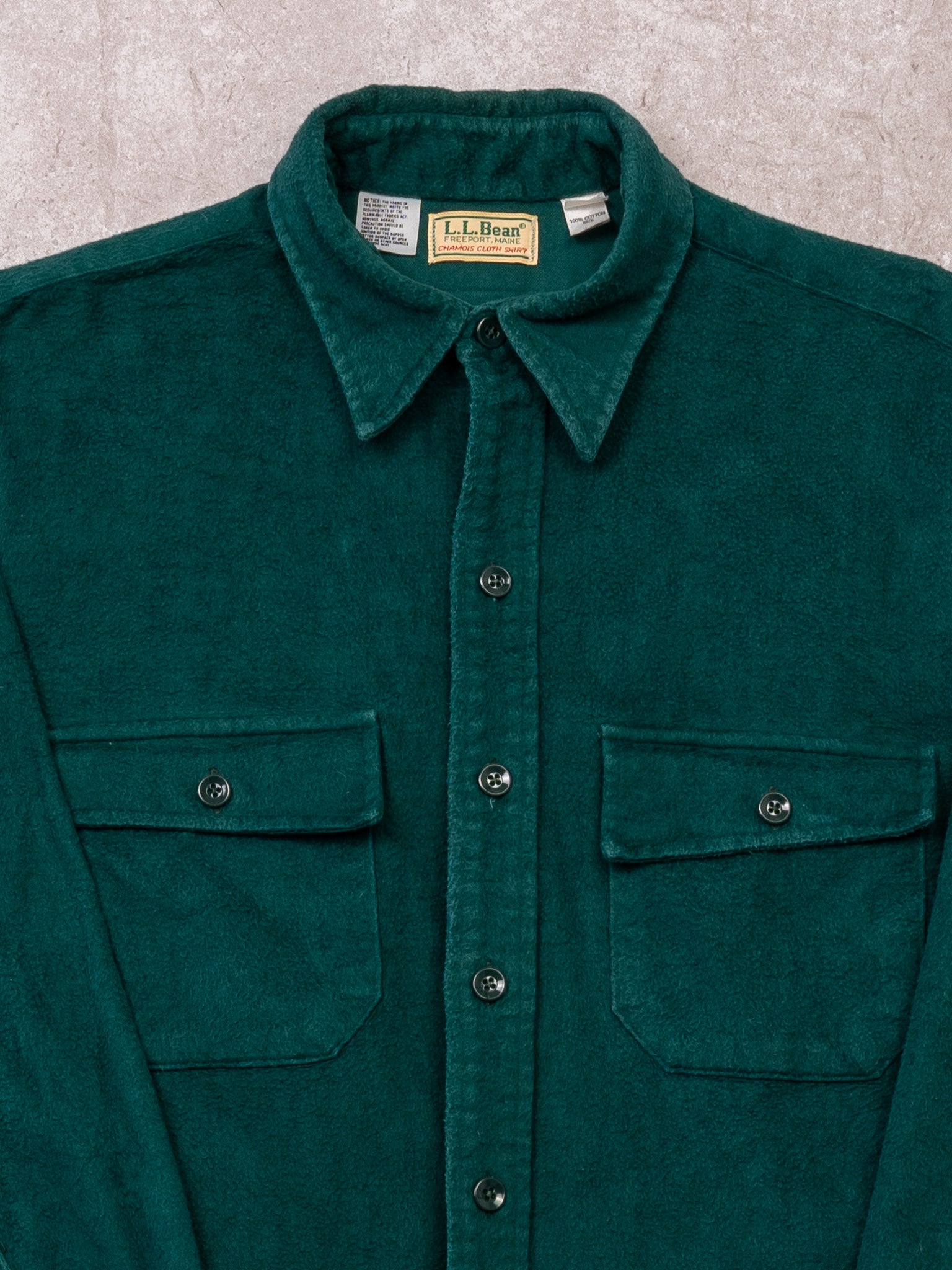 Vintage 90s Green LL Bean Cotton Button Up (M/L)