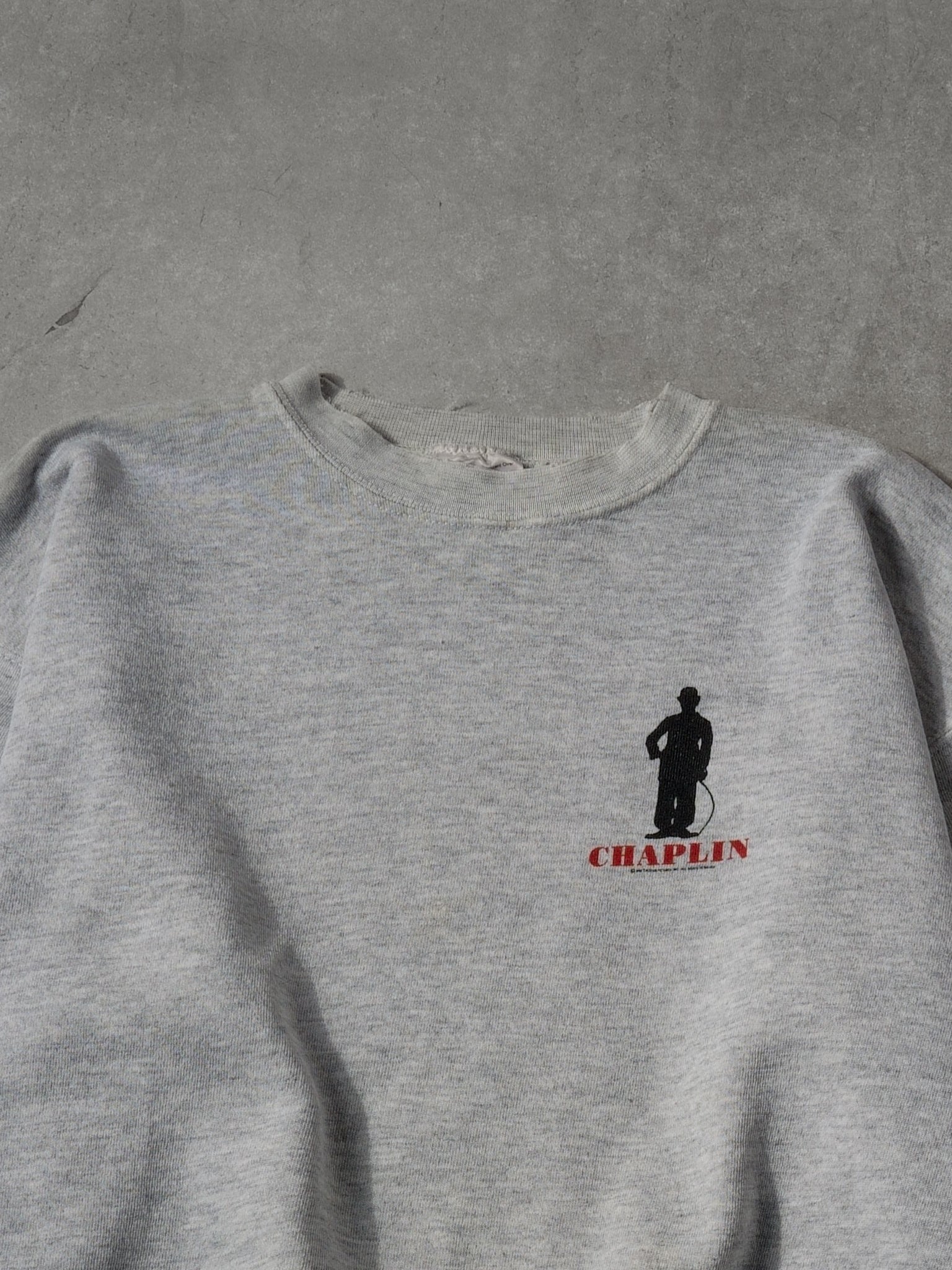 Vintage 90s Grey Chaplin Tultex Crewneck (L)