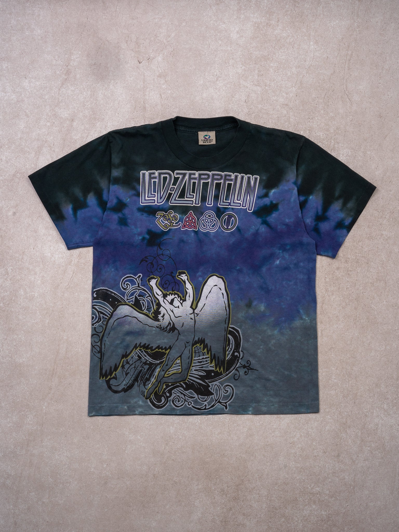 Vintage Rare Led Zeppelin Icarus x Liquid Blue Tee (S)