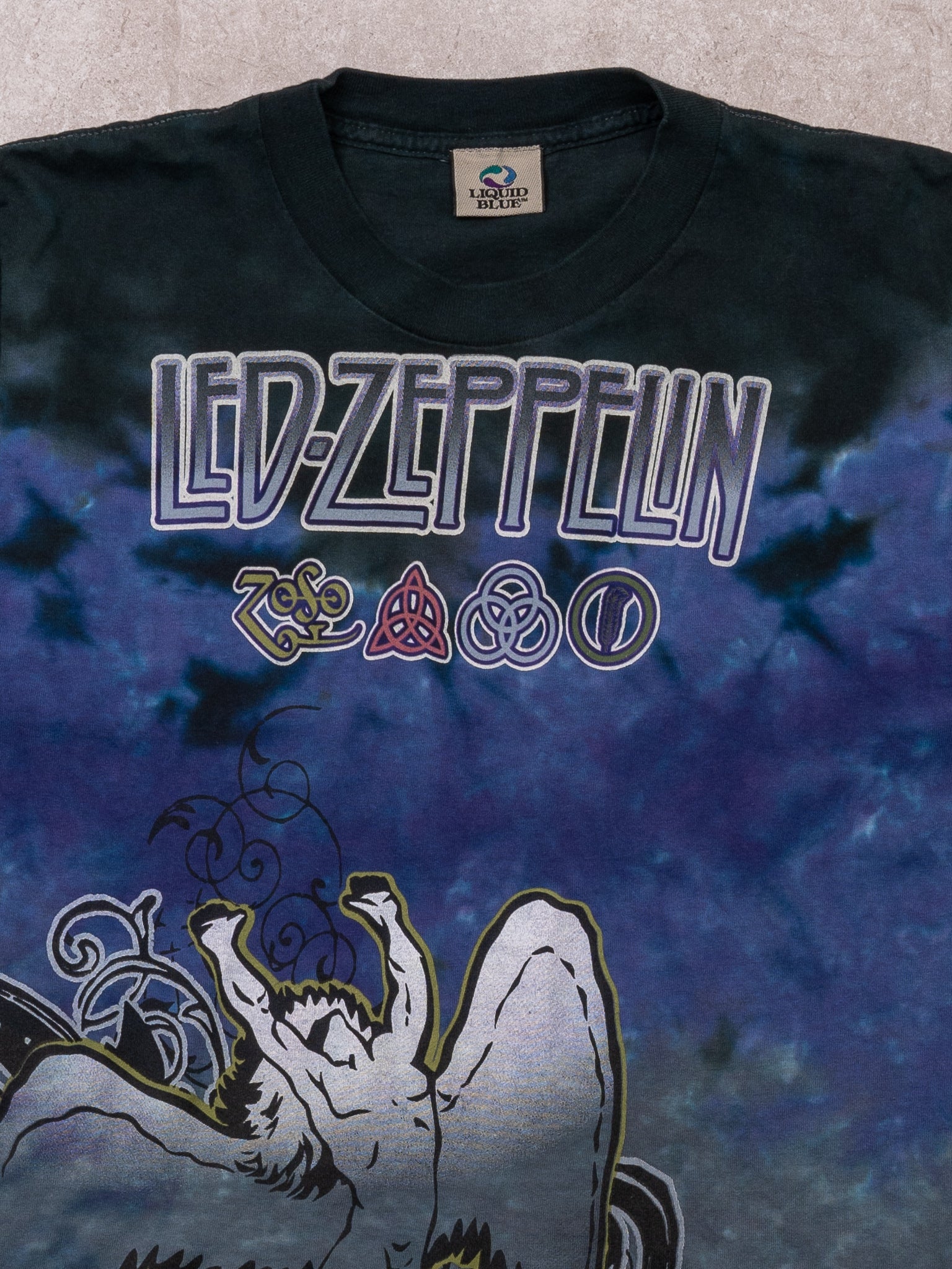 Vintage Rare Led Zeppelin Icarus x Liquid Blue Tee (S)