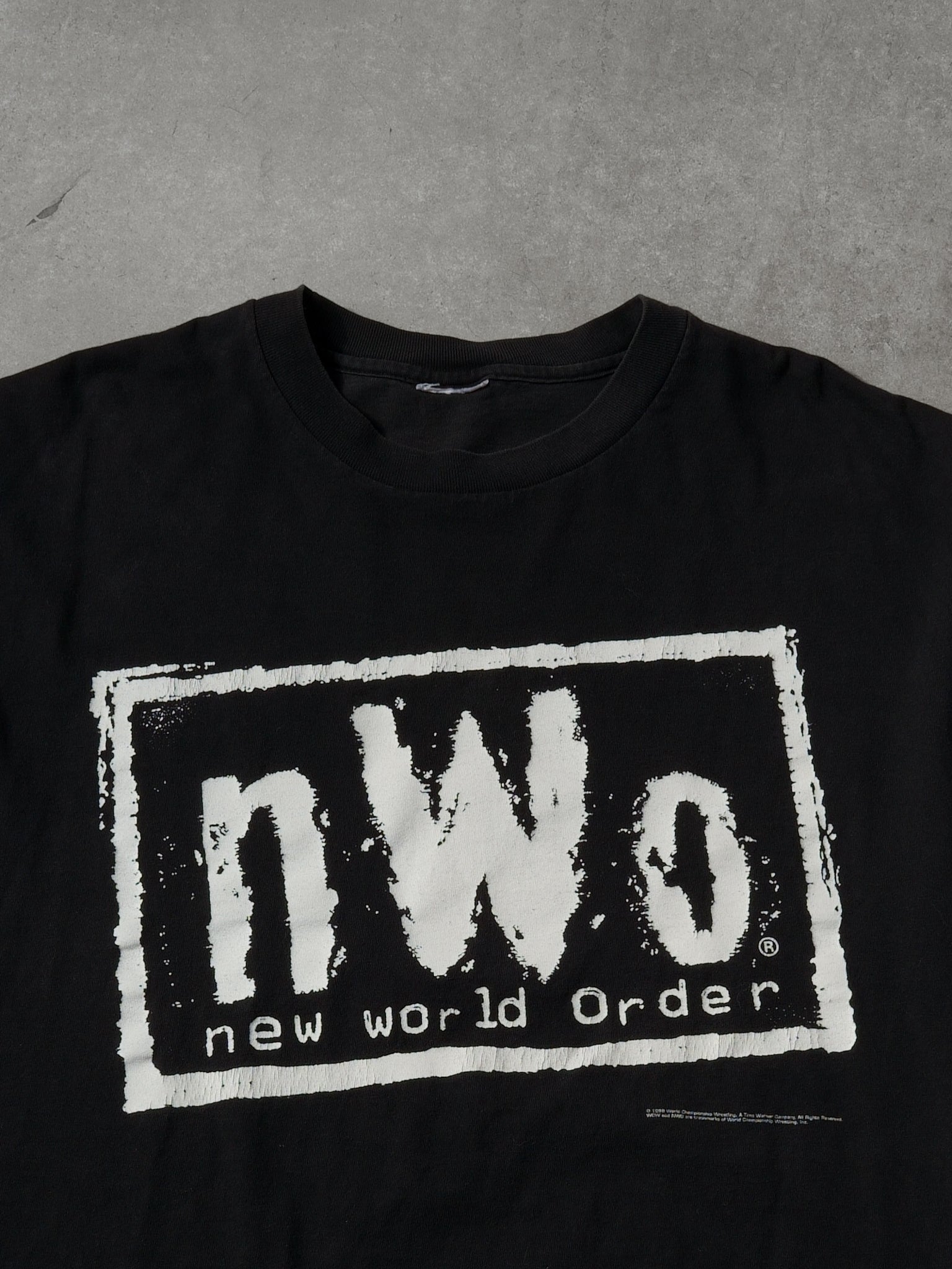 Vintage 98' Black New World Order Graphic Tee (M/L)