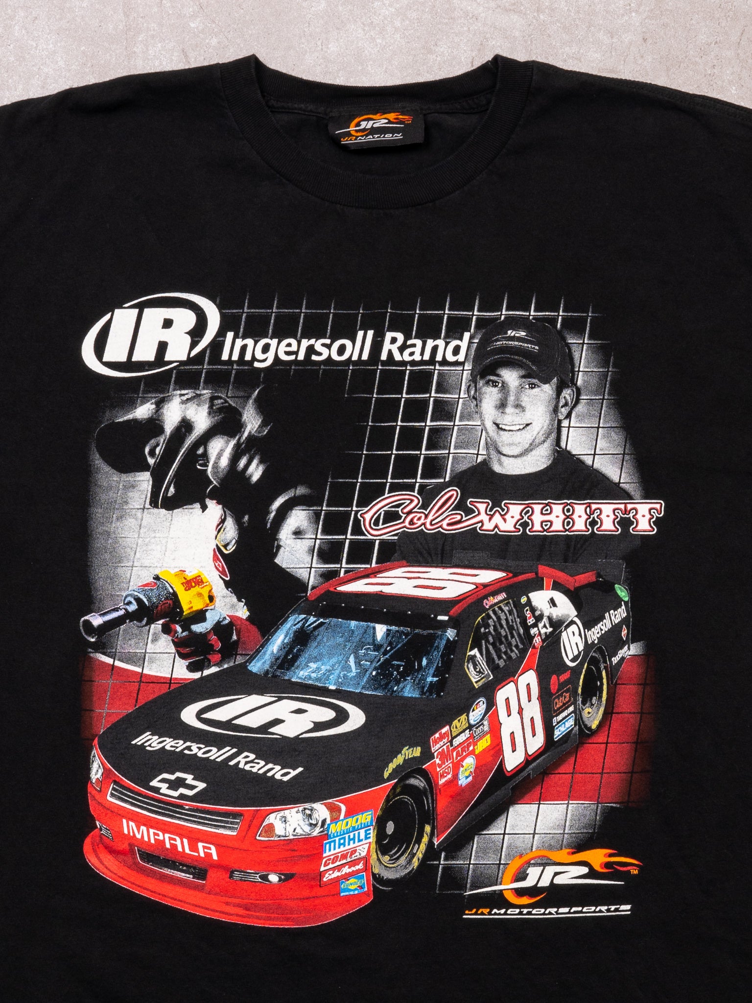 Vintage Y2K Black Cole Whitt Racing Tee (L/XL)