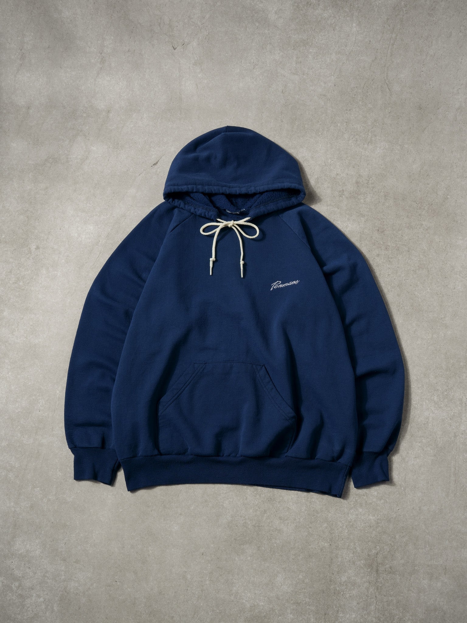 Vintage 80s Navy Blue Pennans Hoodie (L)