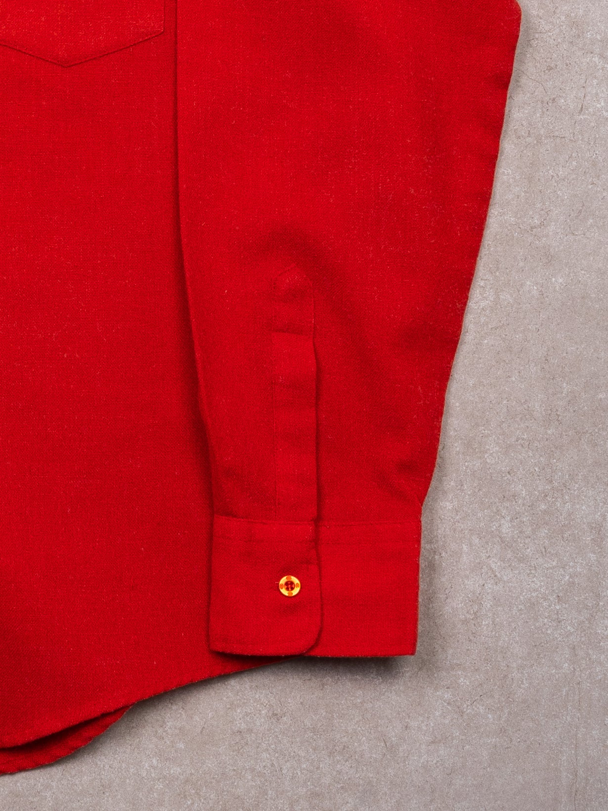 Vintage 70s Red Champion Acrylic Button Up (XL)