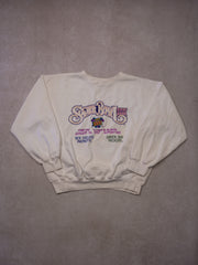 Vintage 97' White SuperBowl XXXI Partriots VS Packets Crewneck (L)