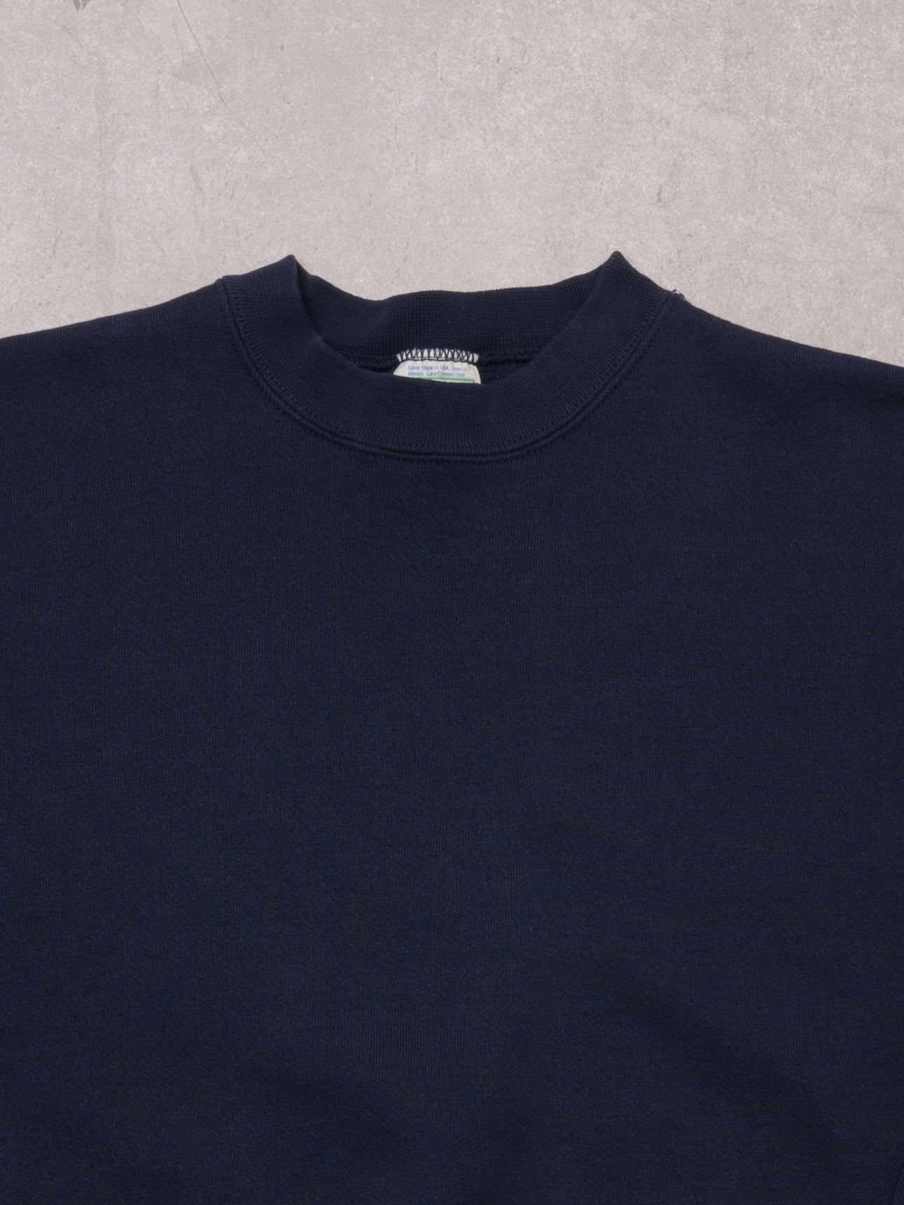 Vintage 90s Navy Blue Discus Athlectics Crewneck (M)