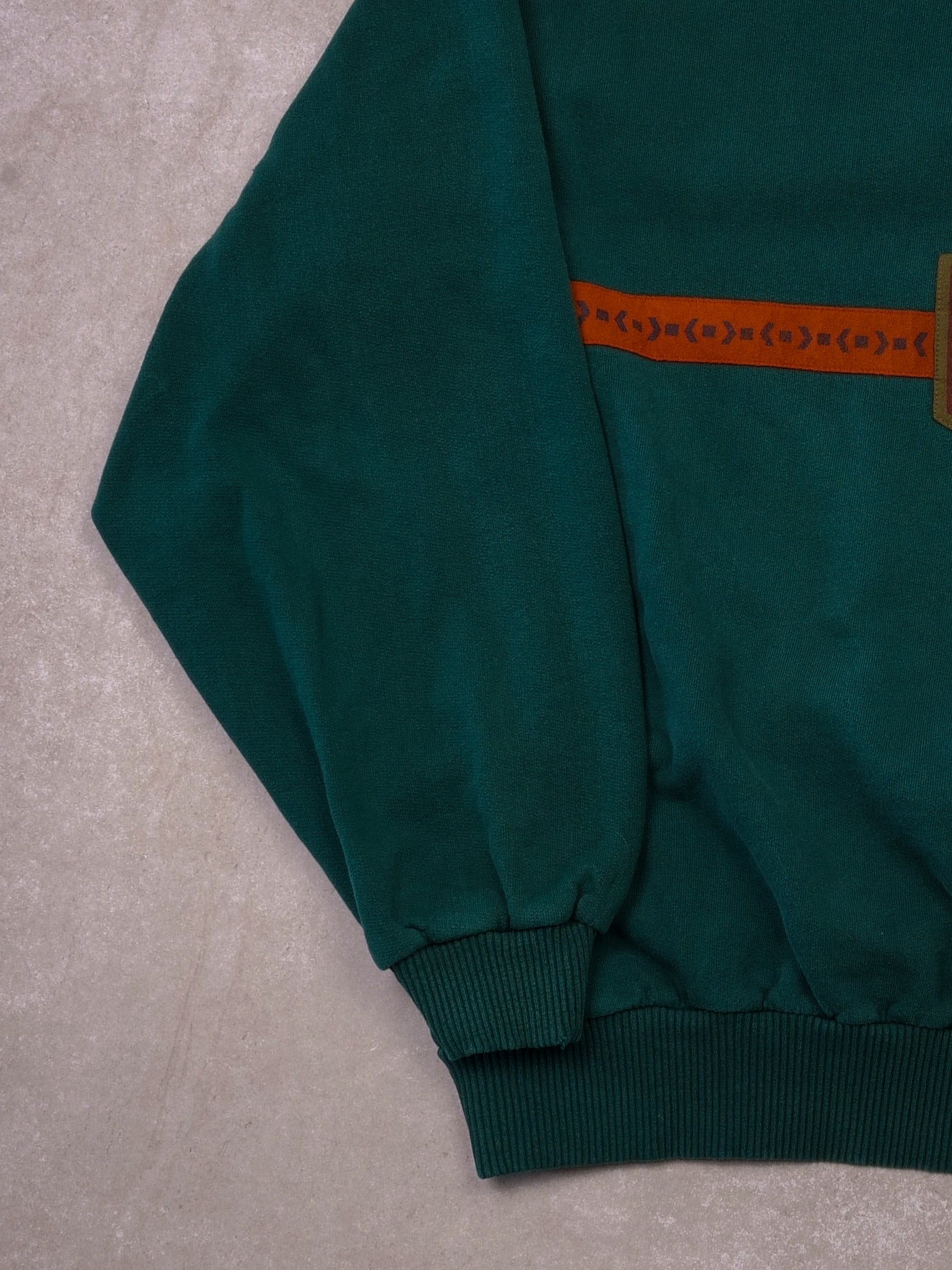 Vintage 90s Green Otsego Ski Club Stripped Crewneck (L/XL)