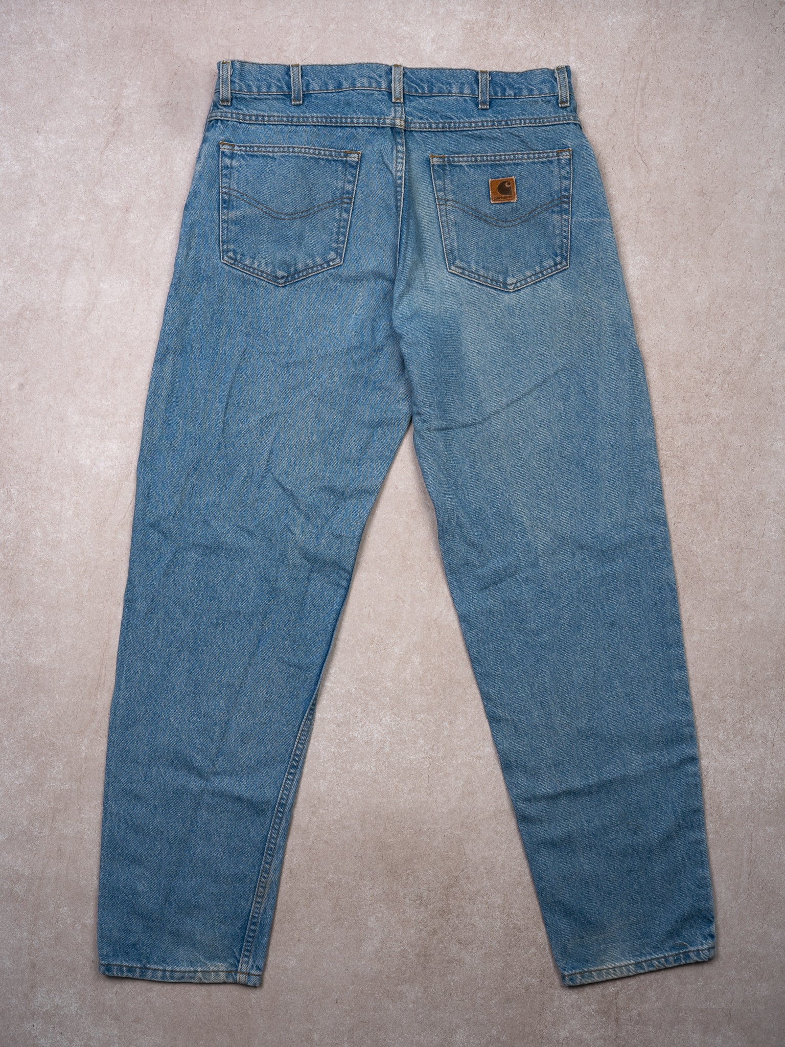 Vintage Light Blue Carhartt Straight Leg Jeans (34 x 32)