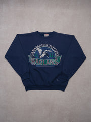 Vintage 90s Navy Blue Canadian Outfitters Raglans Crewneck (M/L)