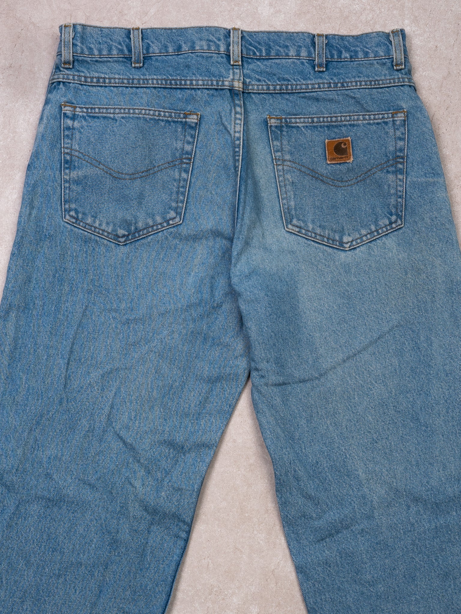 Vintage Light Blue Carhartt Straight Leg Jeans (34 x 32)