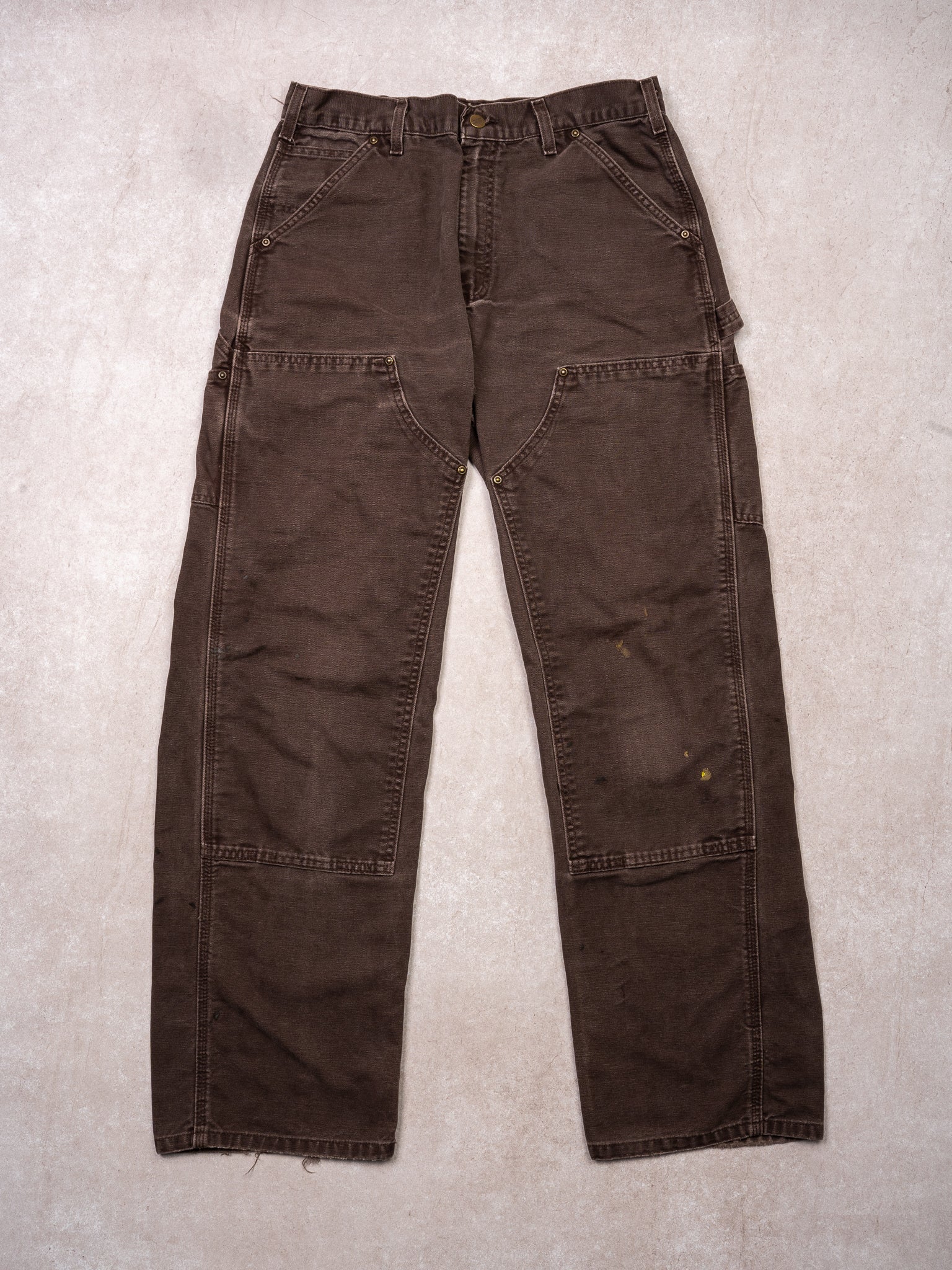 Vintage Brown Carhartt Double Knee Cargo Pants (30 x 32)