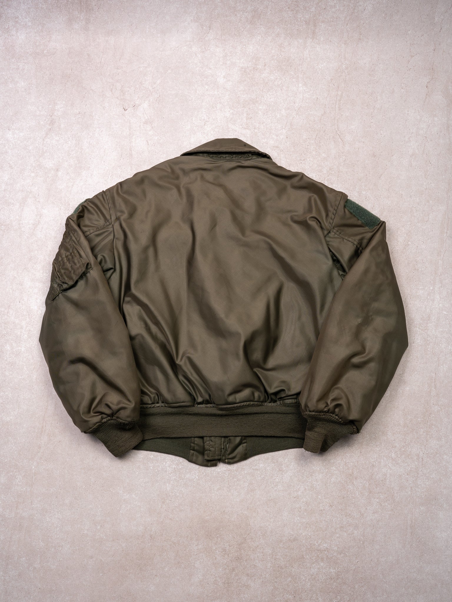 Vintage 80s Army Green CWU-45 Flight Bomber Jacket 2.0 (M)