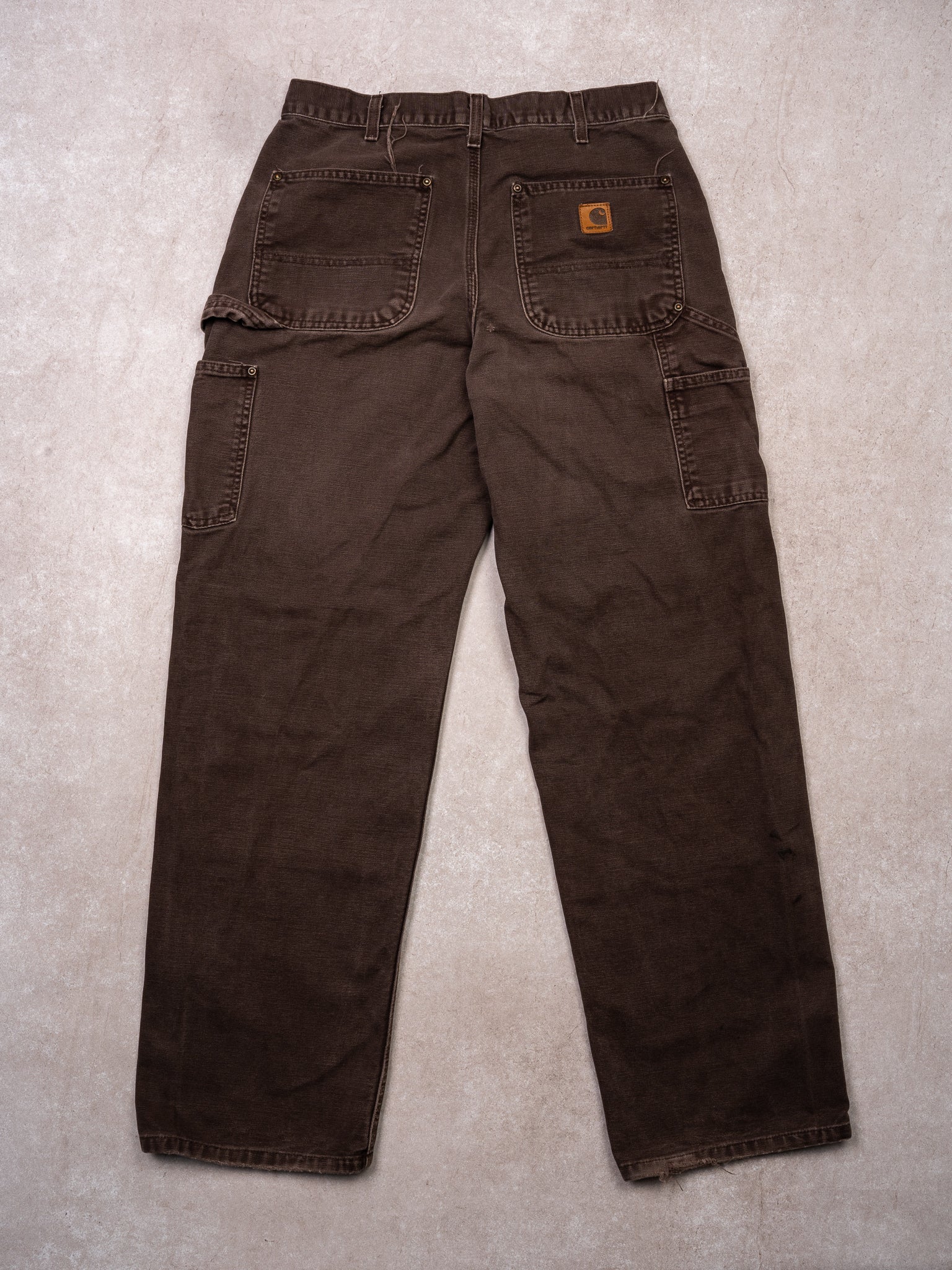 Vintage Brown Carhartt Double Knee Cargo Pants (30 x 32)