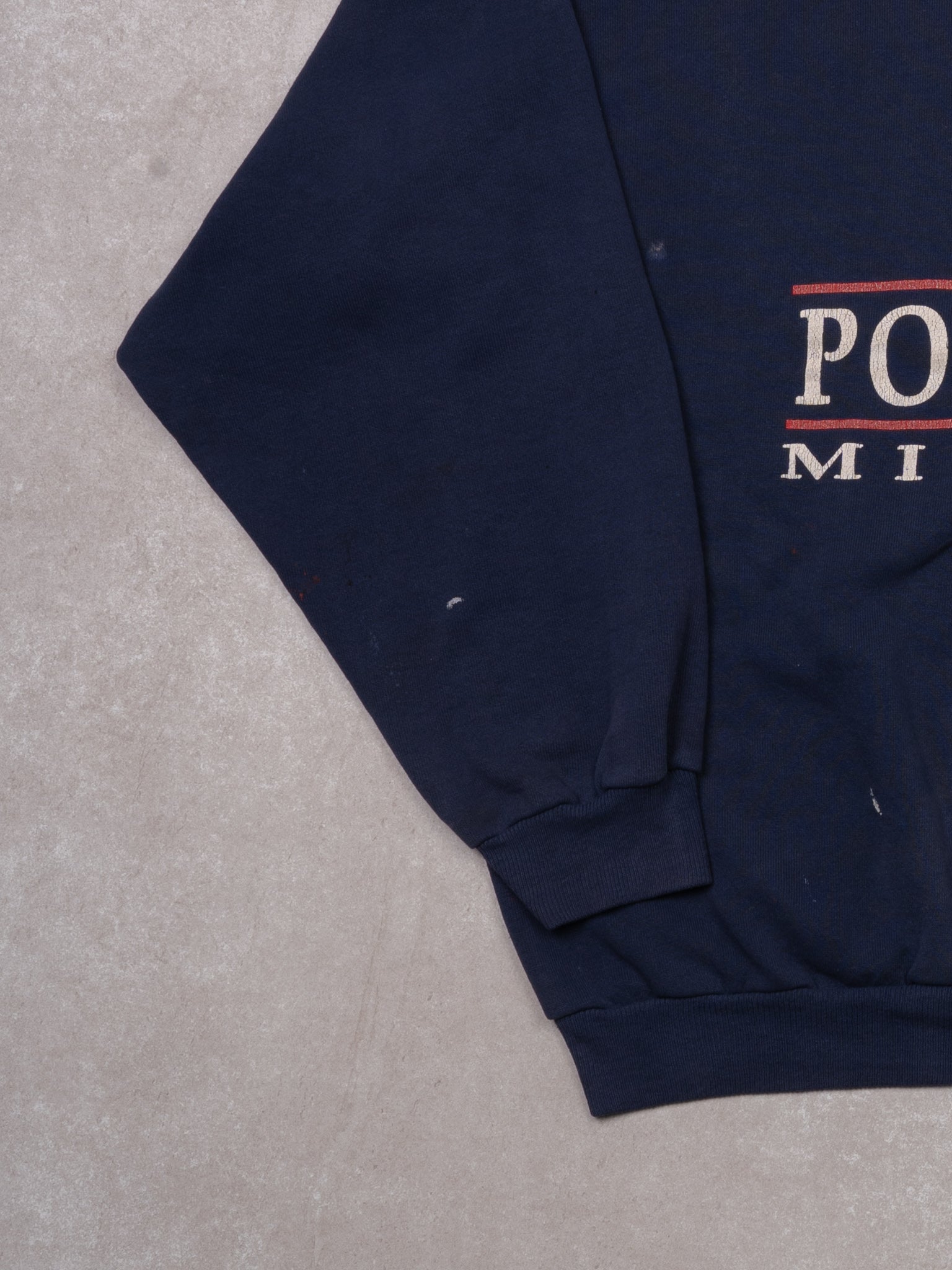 Vintage 90s Navy Blue Polo Club Michagan Crewneck (L/XL)
