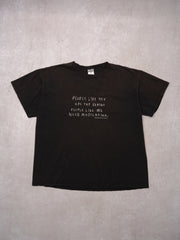 Vintage Sunfaded Black '01 People Like You Are The Reason People Like Me Need Medication Tee (L)