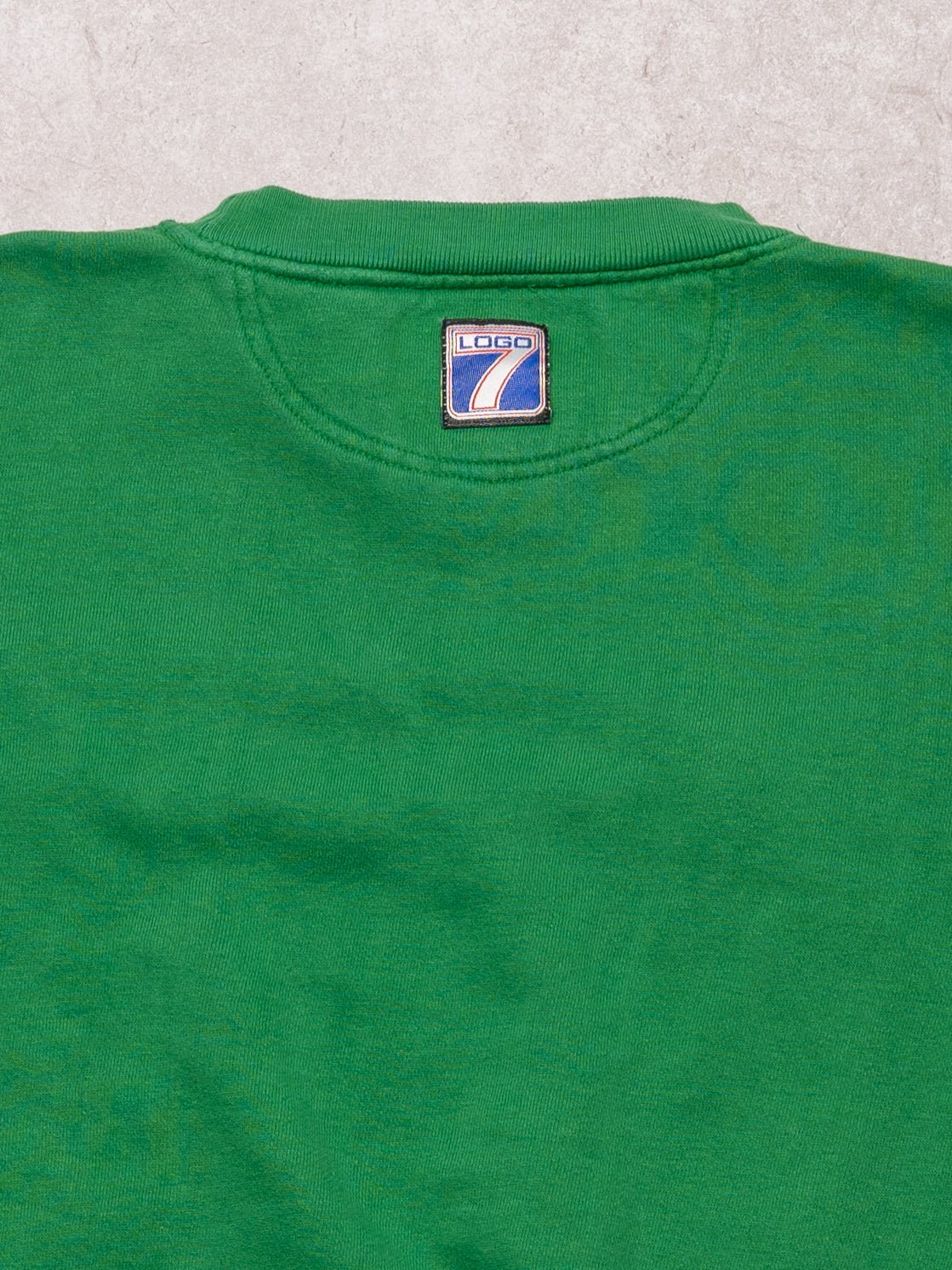 Vintage 90s Green Irish Notre Dame 7 Logos Boxy Crewneck