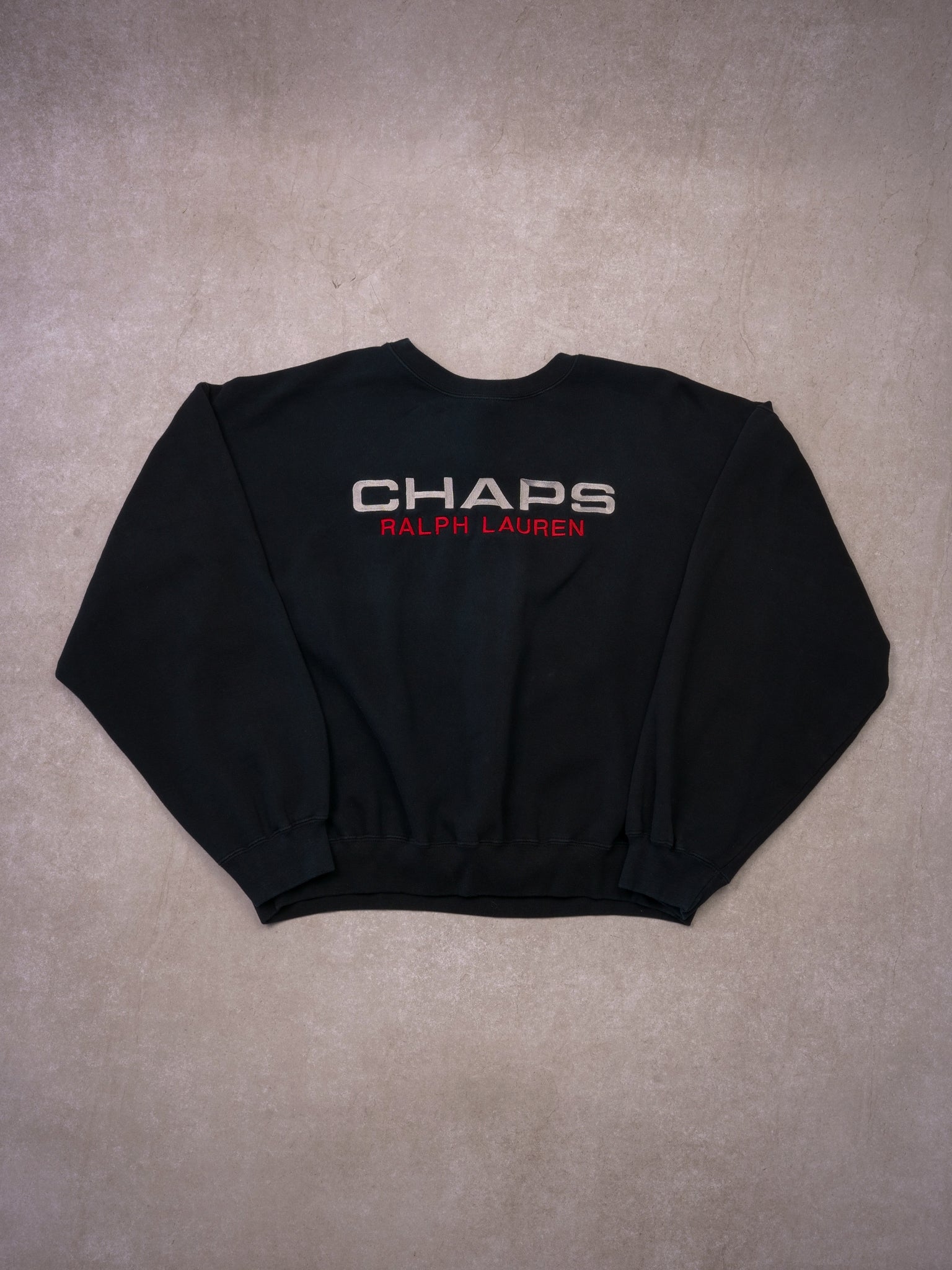 Vintage 90s Black CHAPS Ralph Lauren Crewneck (L/XL)