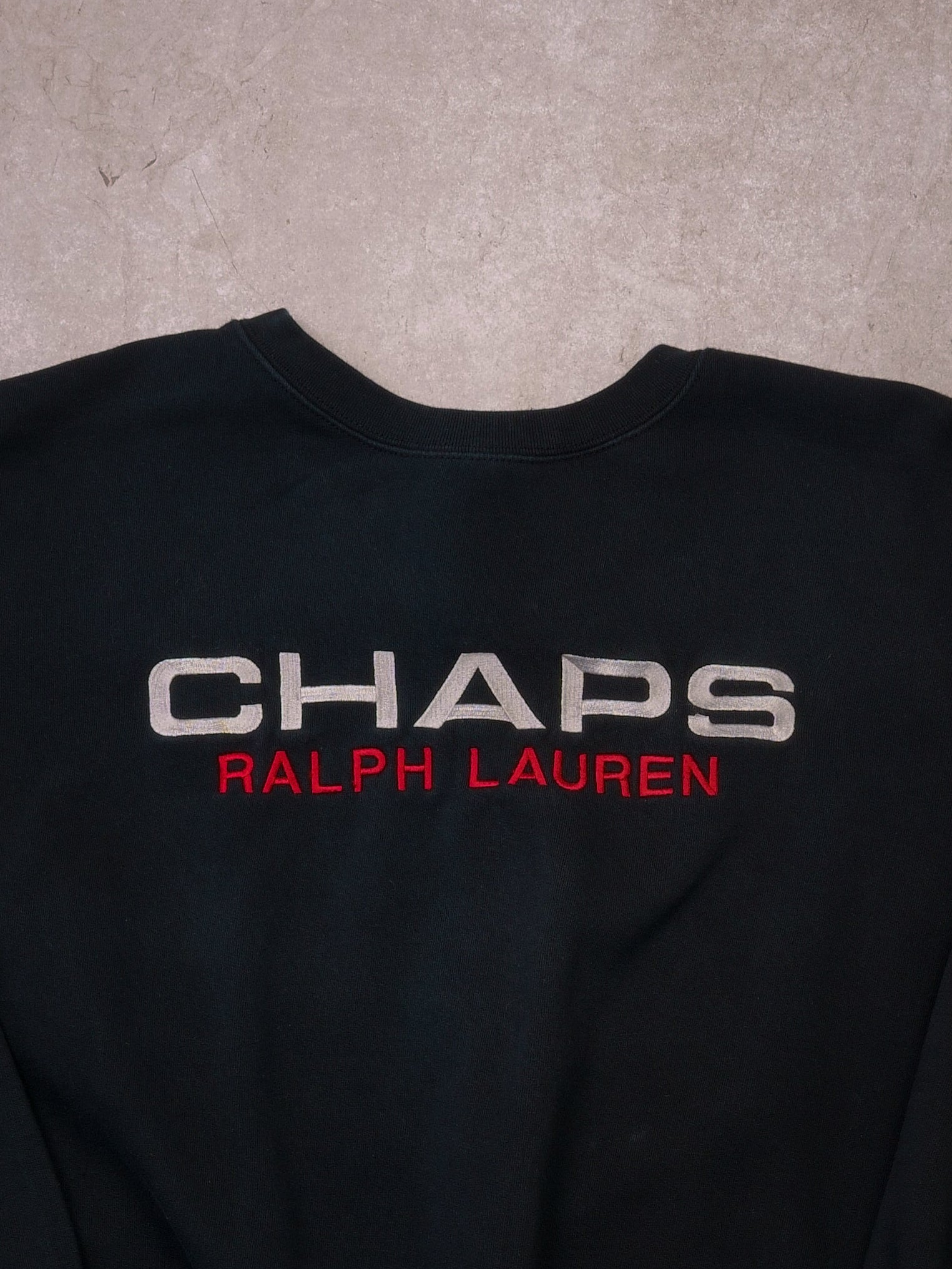 Vintage 90s Black CHAPS Ralph Lauren Crewneck (L/XL)
