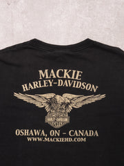 Vintage Black Harley Davidson Skull Oshawa ON Tee (XL/XXL)