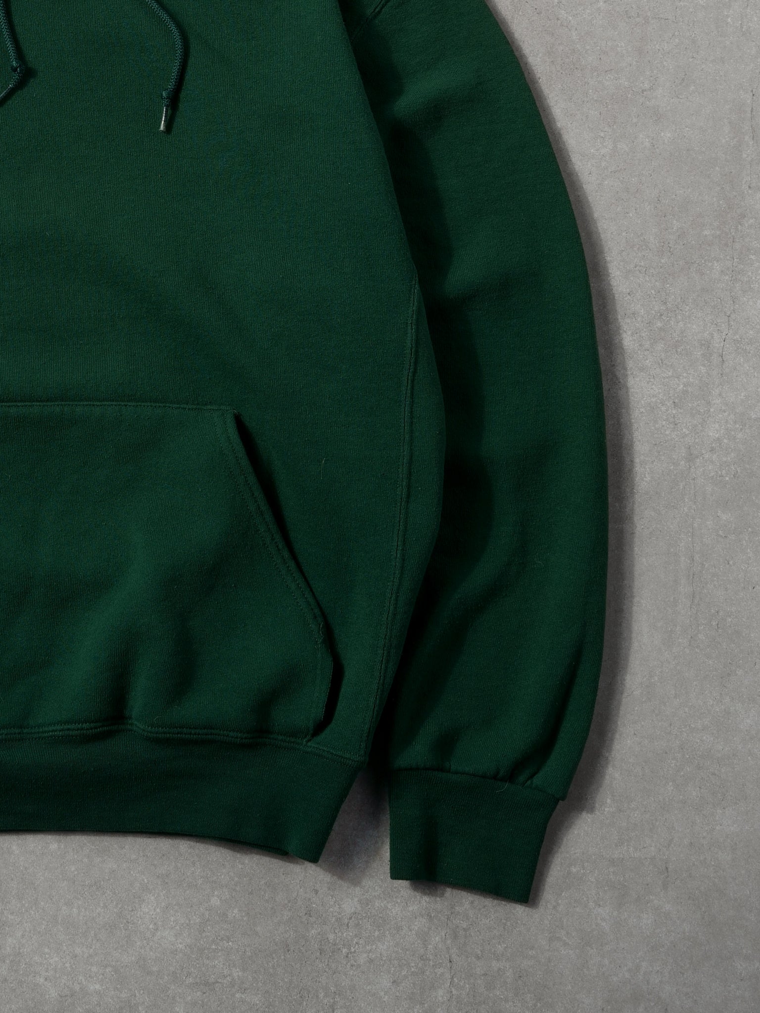 Vintage 90s Pine Green Russell Athletics Blank Hoodie (L)
