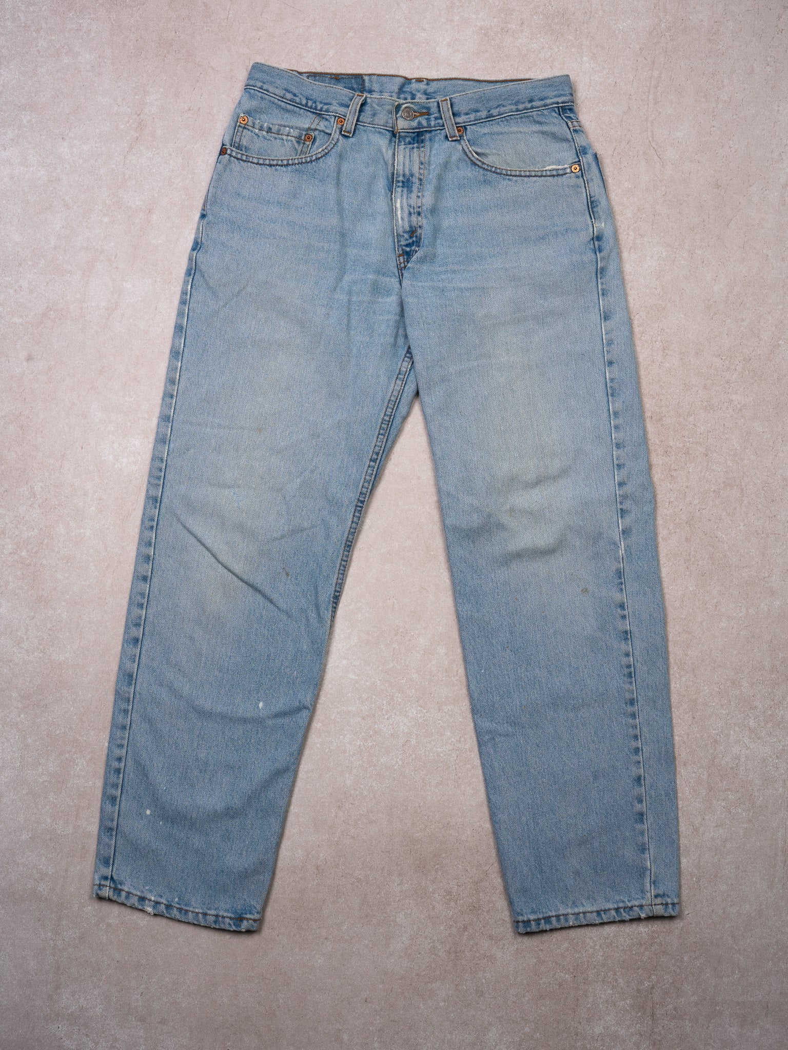 Vintage 90s Light Blue Relax Fit Levi 550 Jeans (32X30)