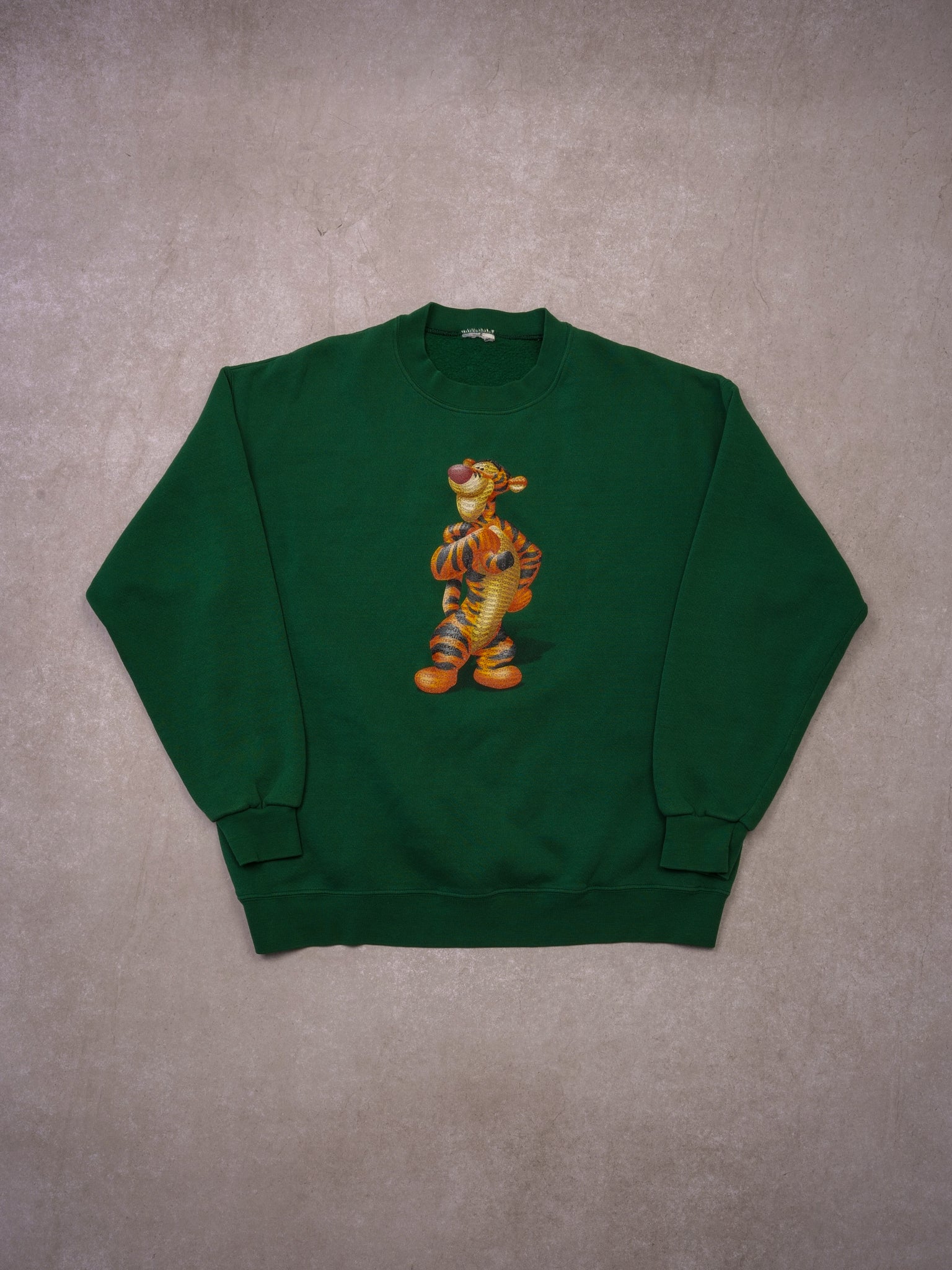 Vintage Pine Green Tiger Disney Crewneck (M/L)