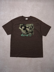 Vintage Y2K Washed Brown The Doors Tee (M/L)