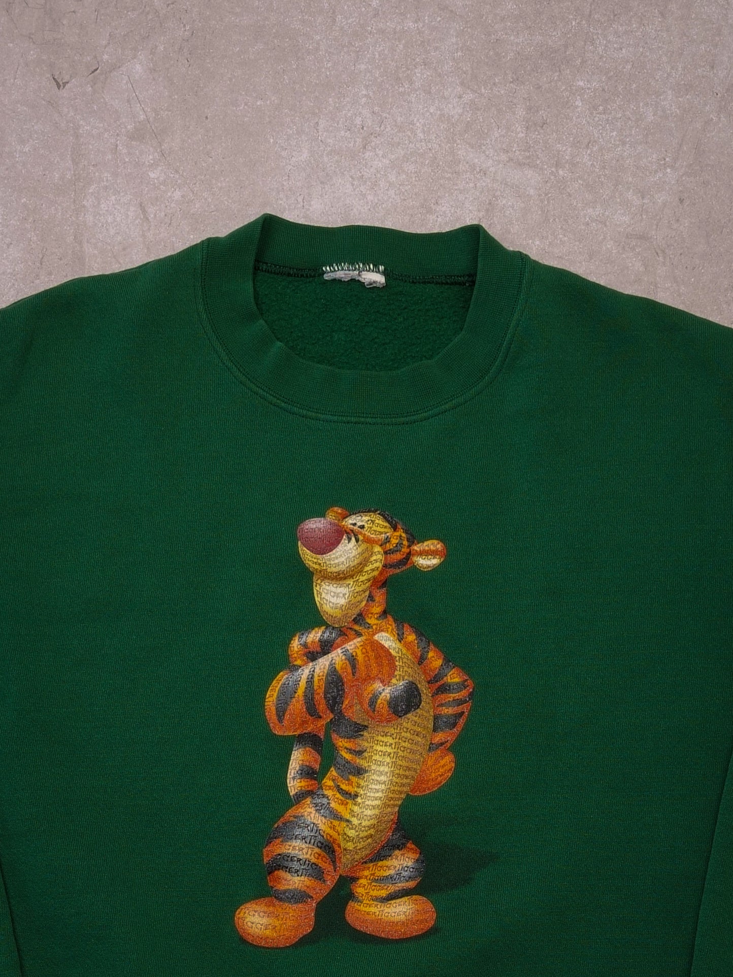 Vintage Pine Green Tiger Disney Crewneck (M/L)